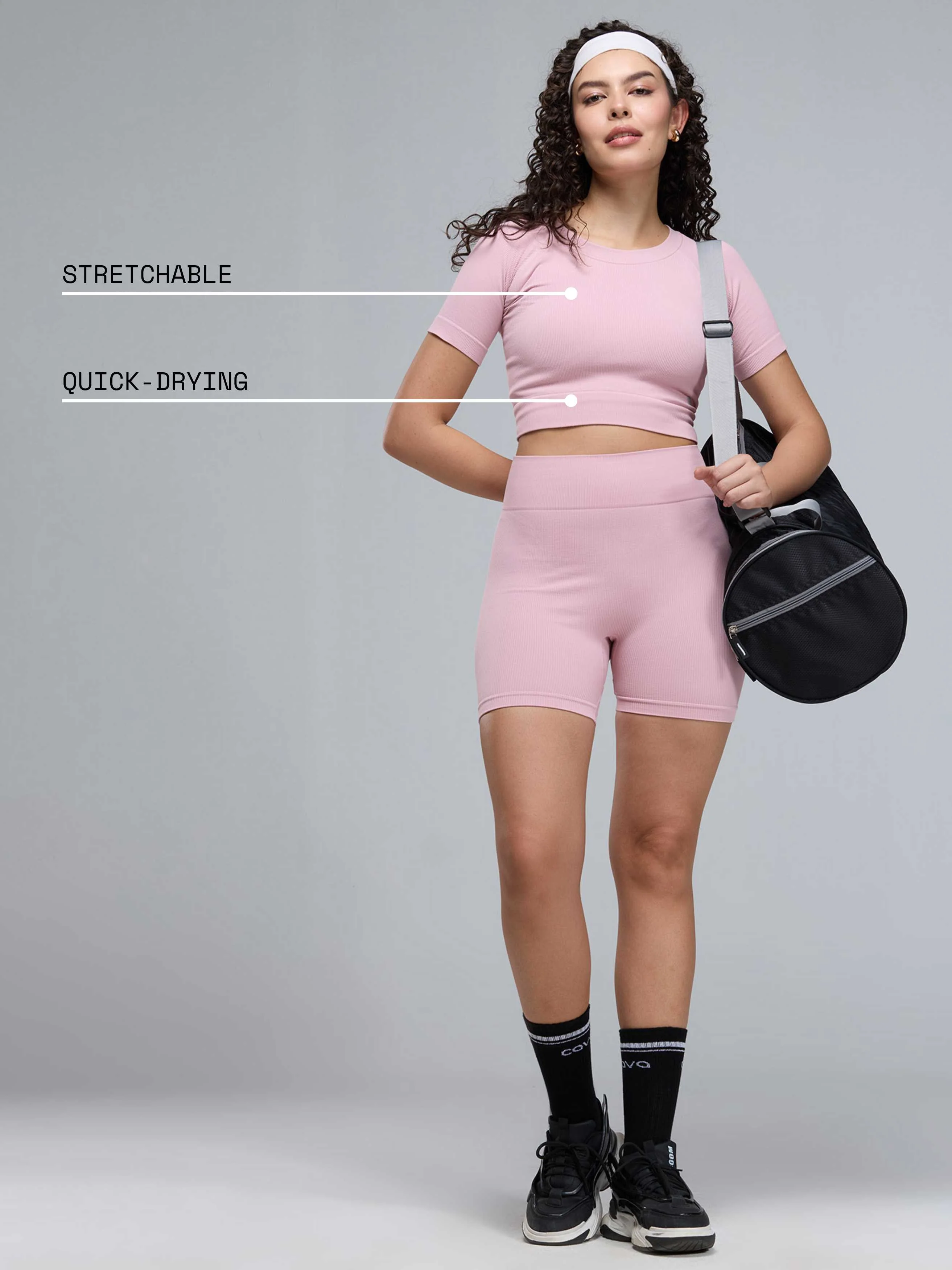 Pink Pulse Cropped T-shirt - Image 7