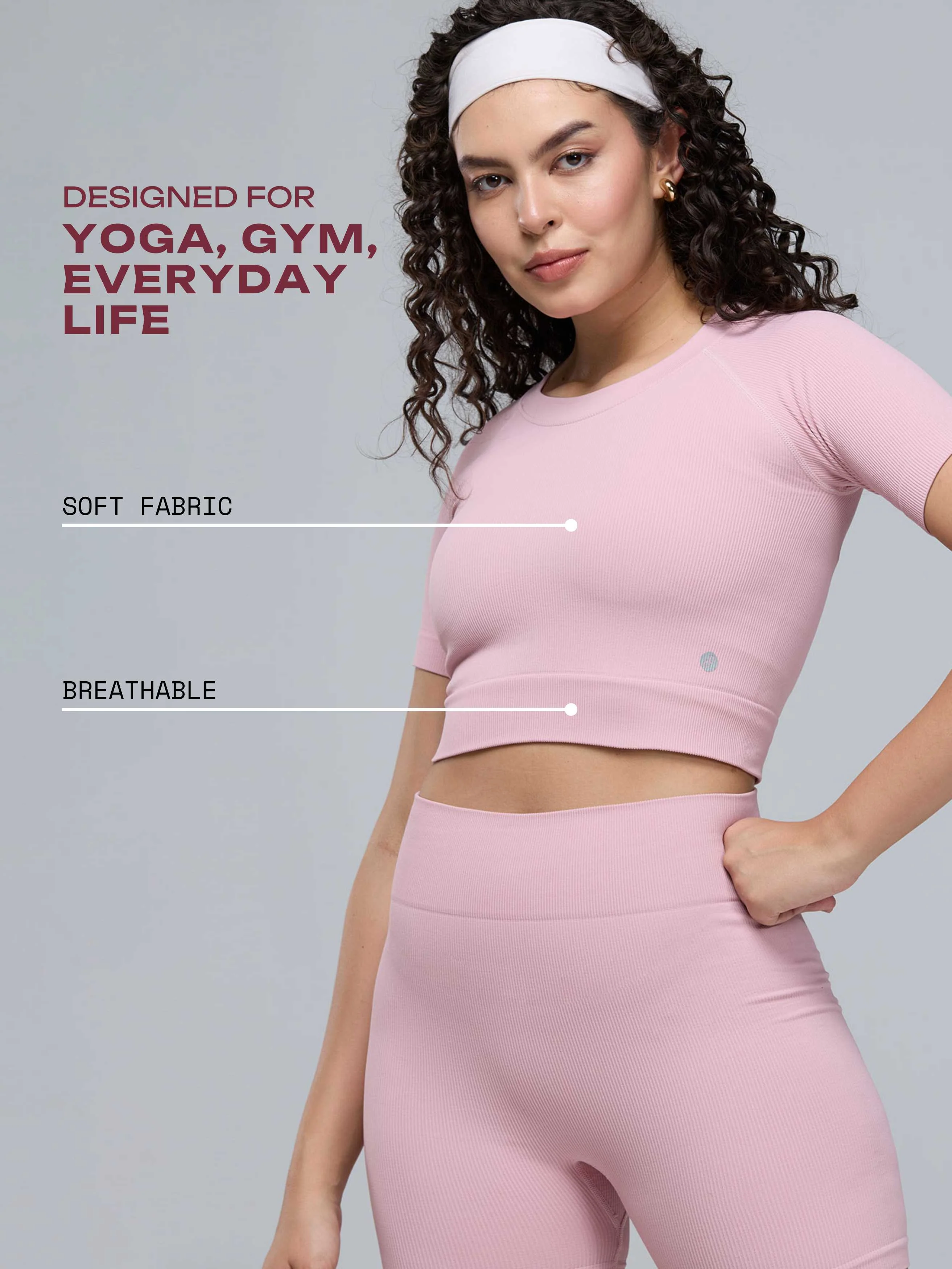 Pink Pulse Cropped T-shirt - Image 8