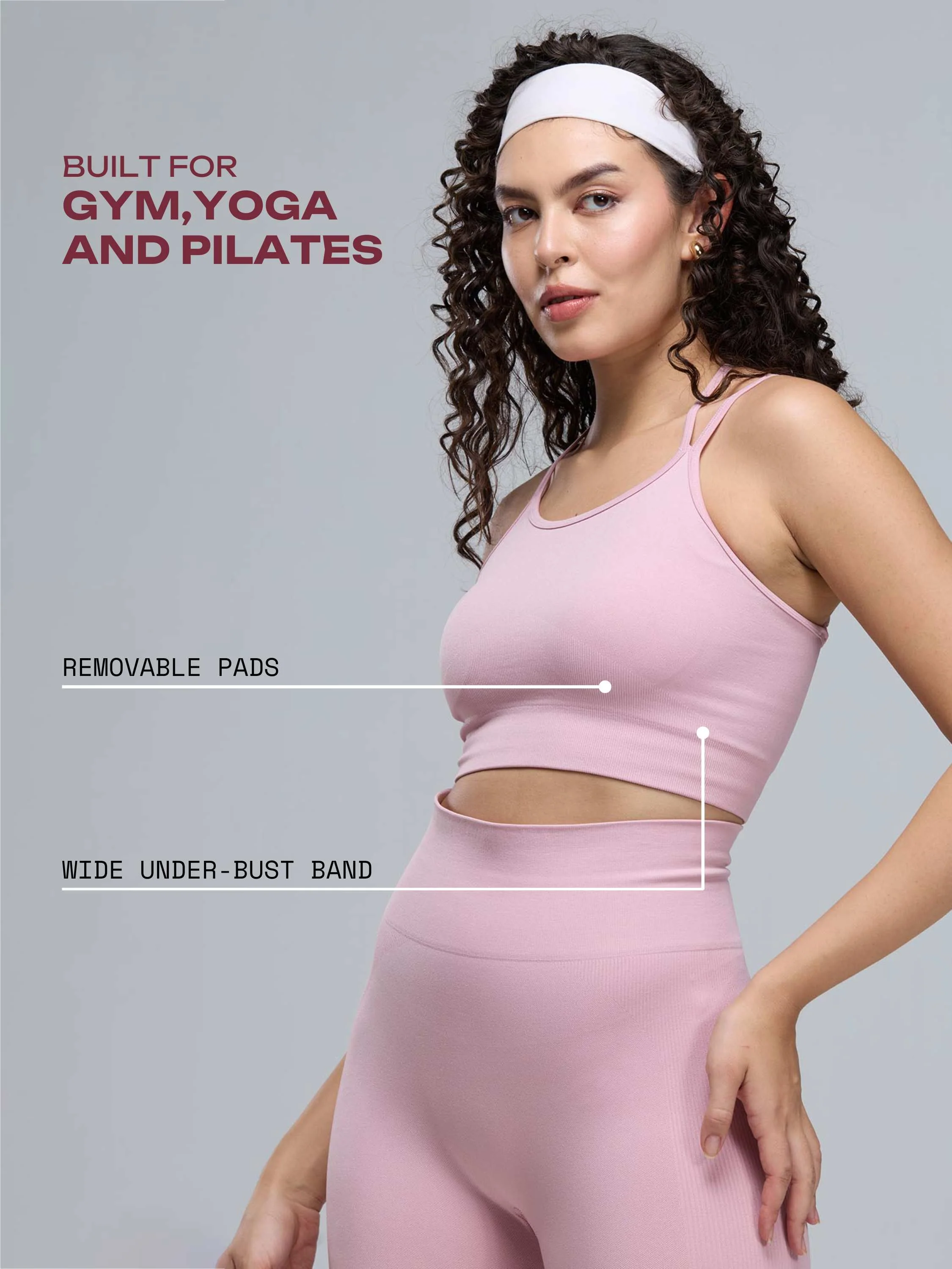 Pink Super Stretch Brami - Image 3