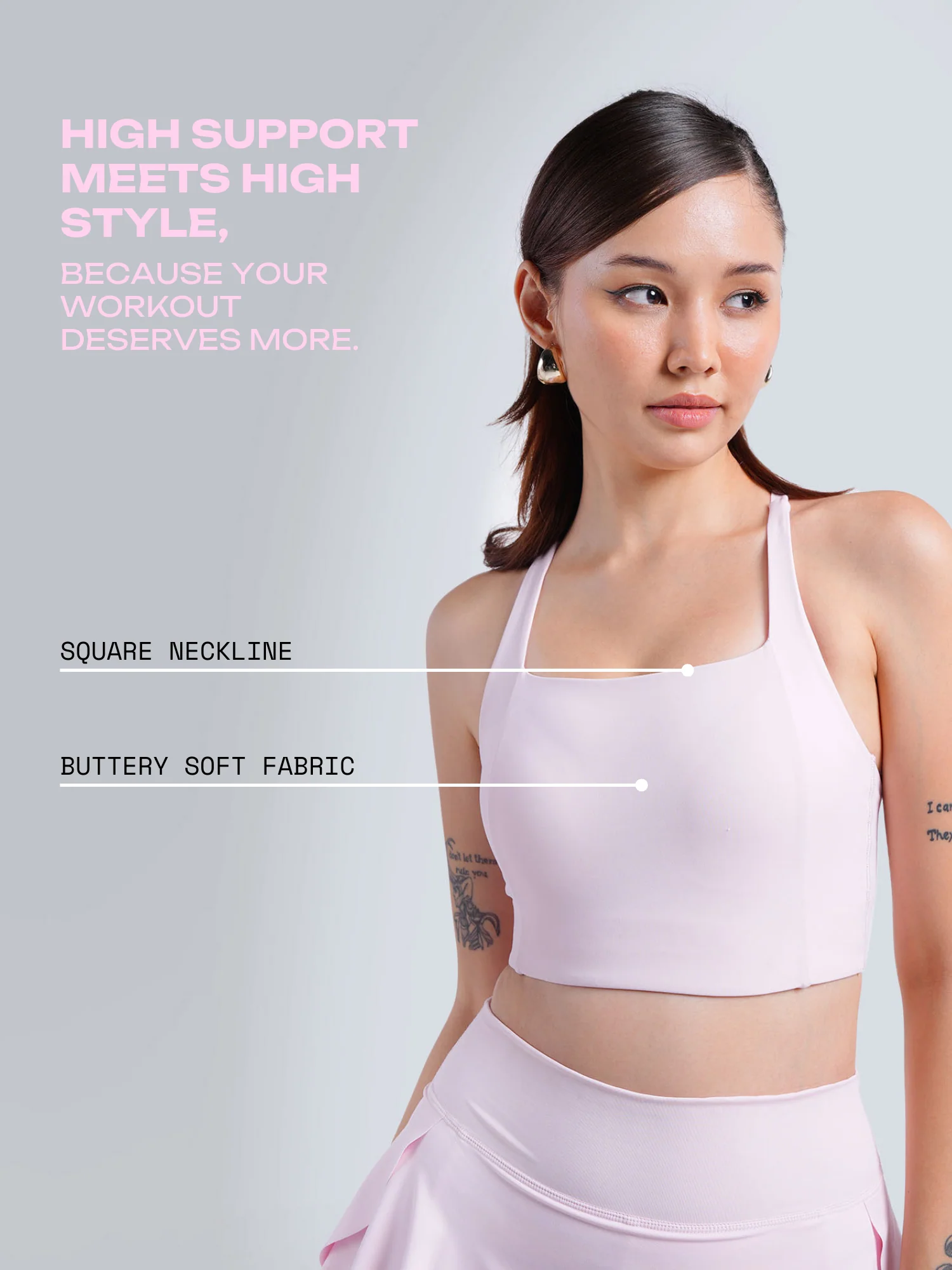 Pink Ultra Support Sports Bra - Image 3