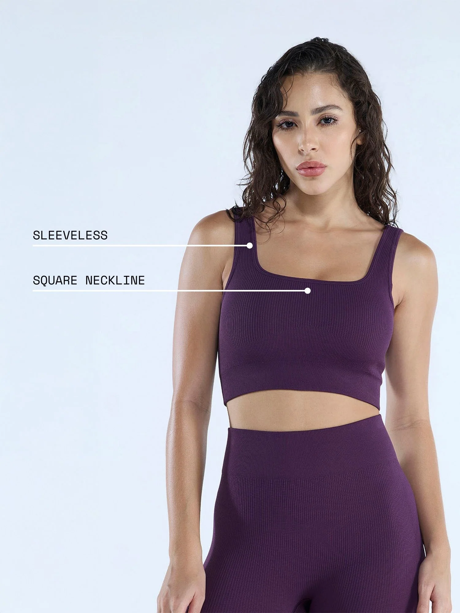 Plum Contoured Seamless Sports Bra - Image 4