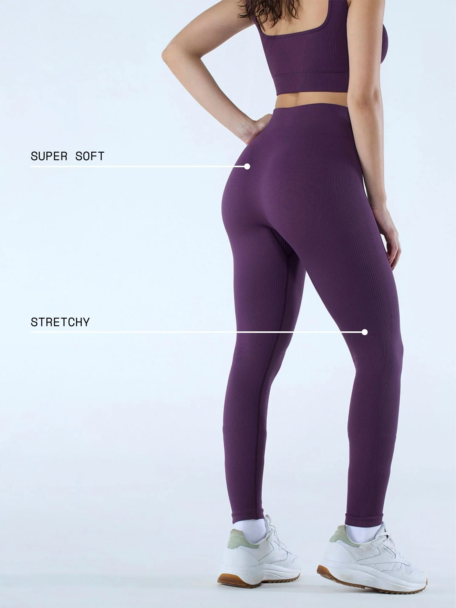 Plum Seamless Cinched Leggings - Image 4