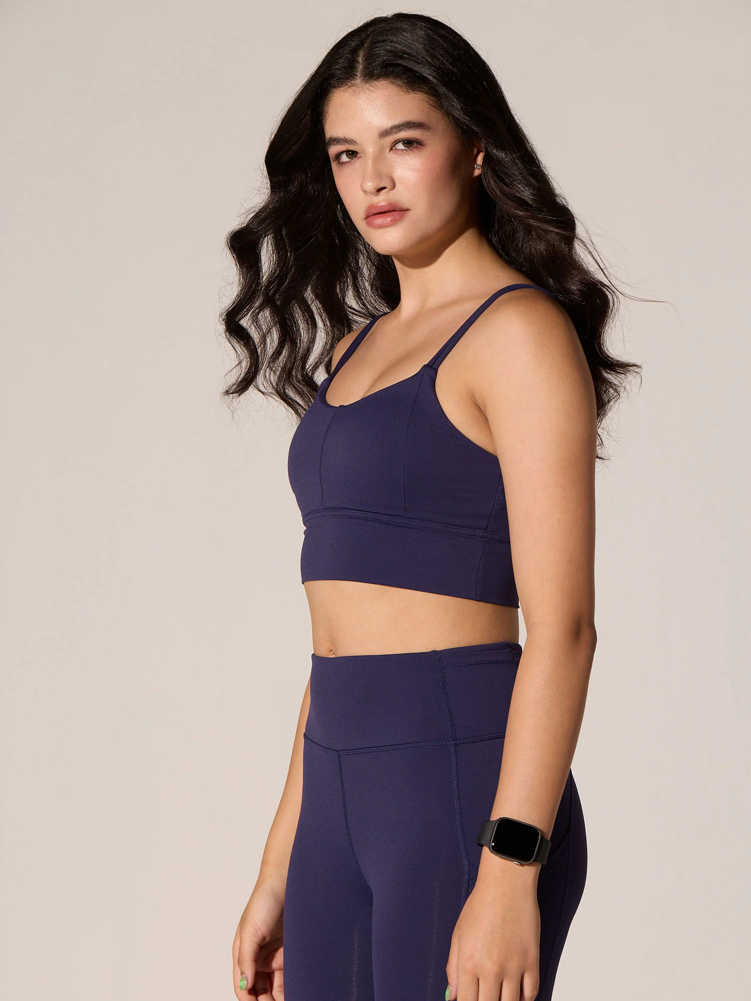 Purple Twin Strap Sports Bra - Image 4