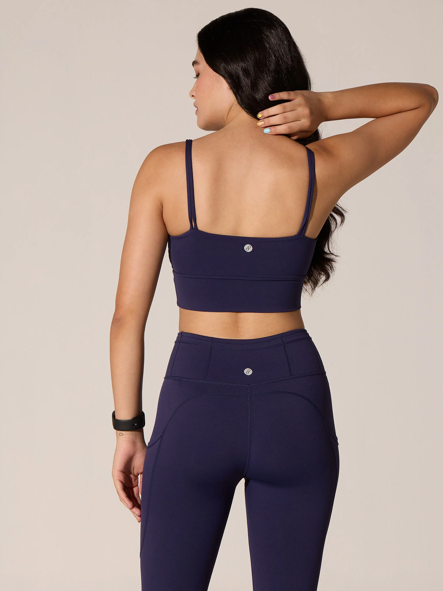 Purple Twin Strap Sports Bra - Image 5