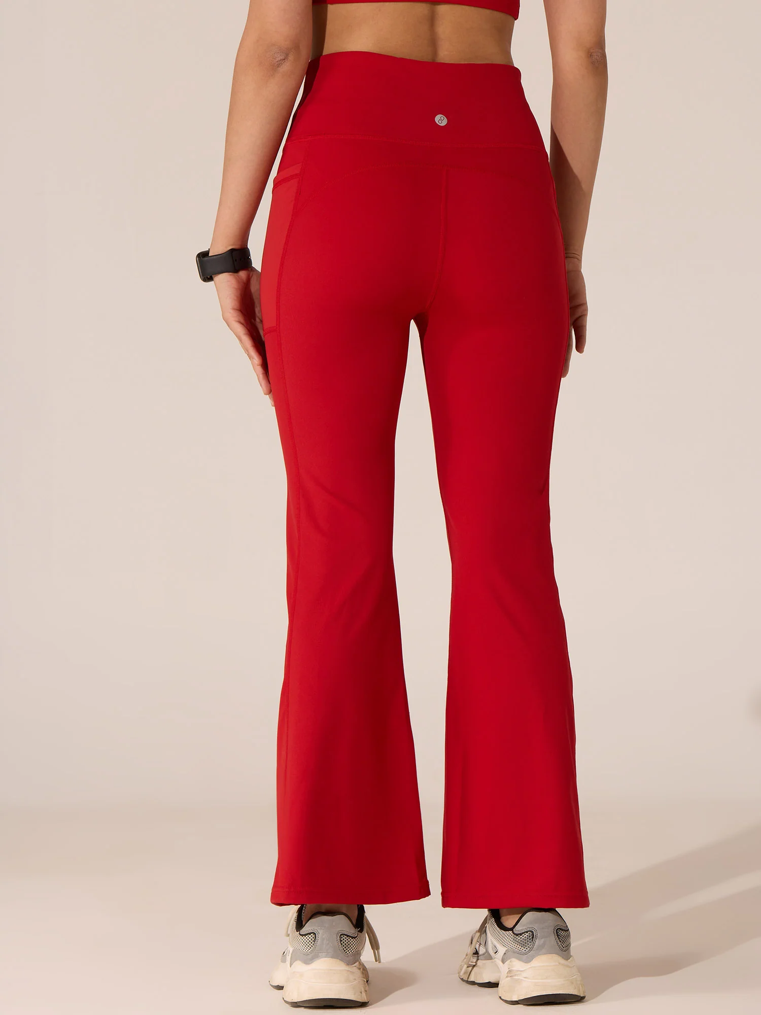 Red All-Day Flex Flare Pants - Image 6