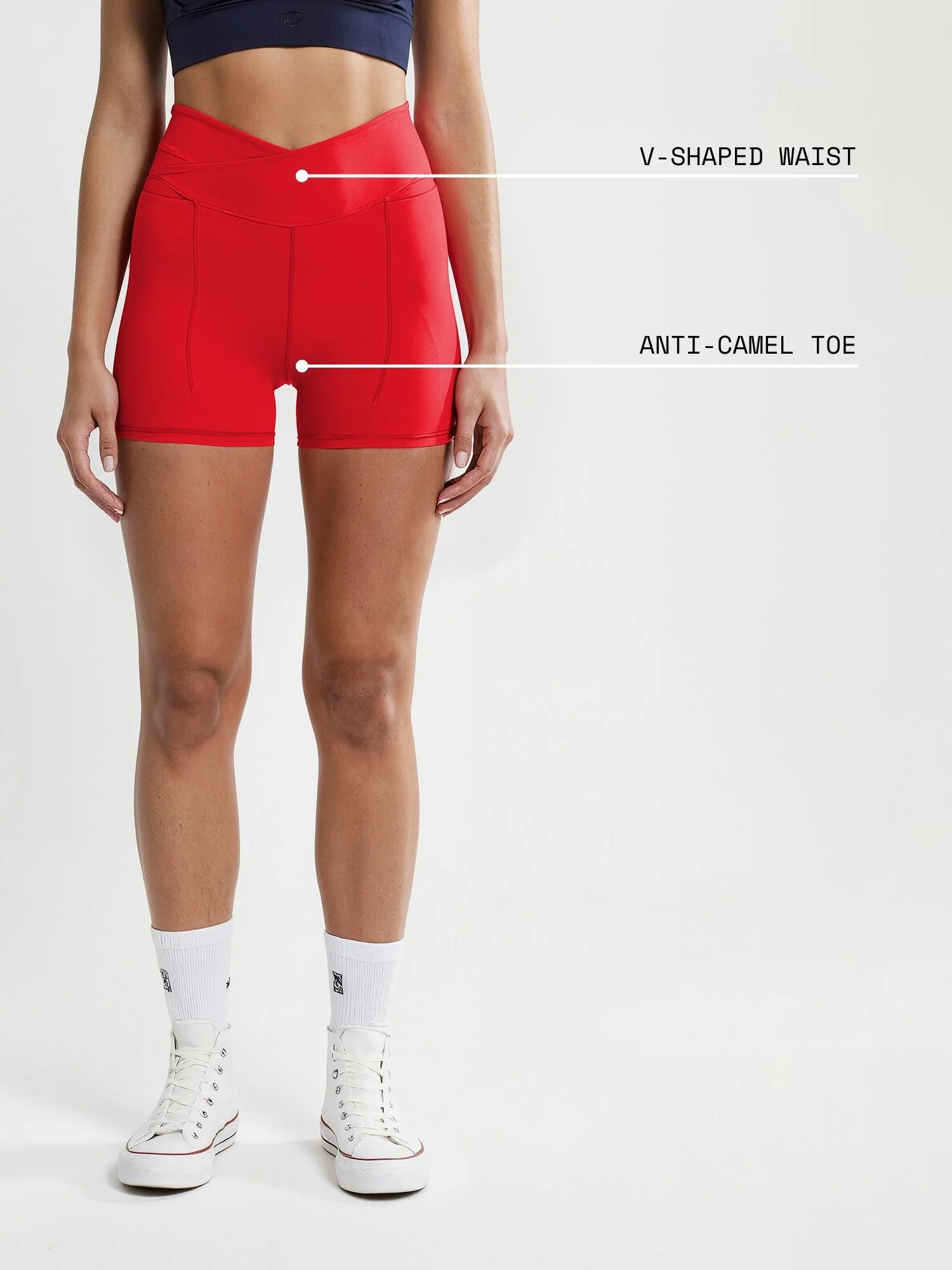 Red Hourglass Booty Shorts - Image 4