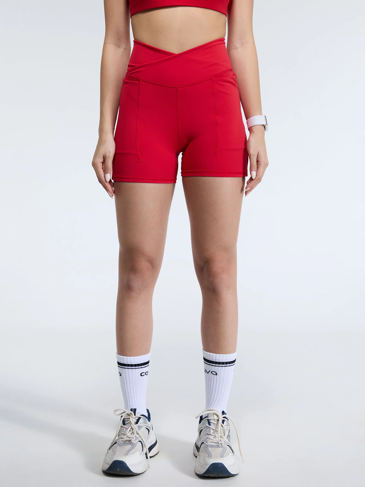Red Hourglass Booty Shorts - Image 5