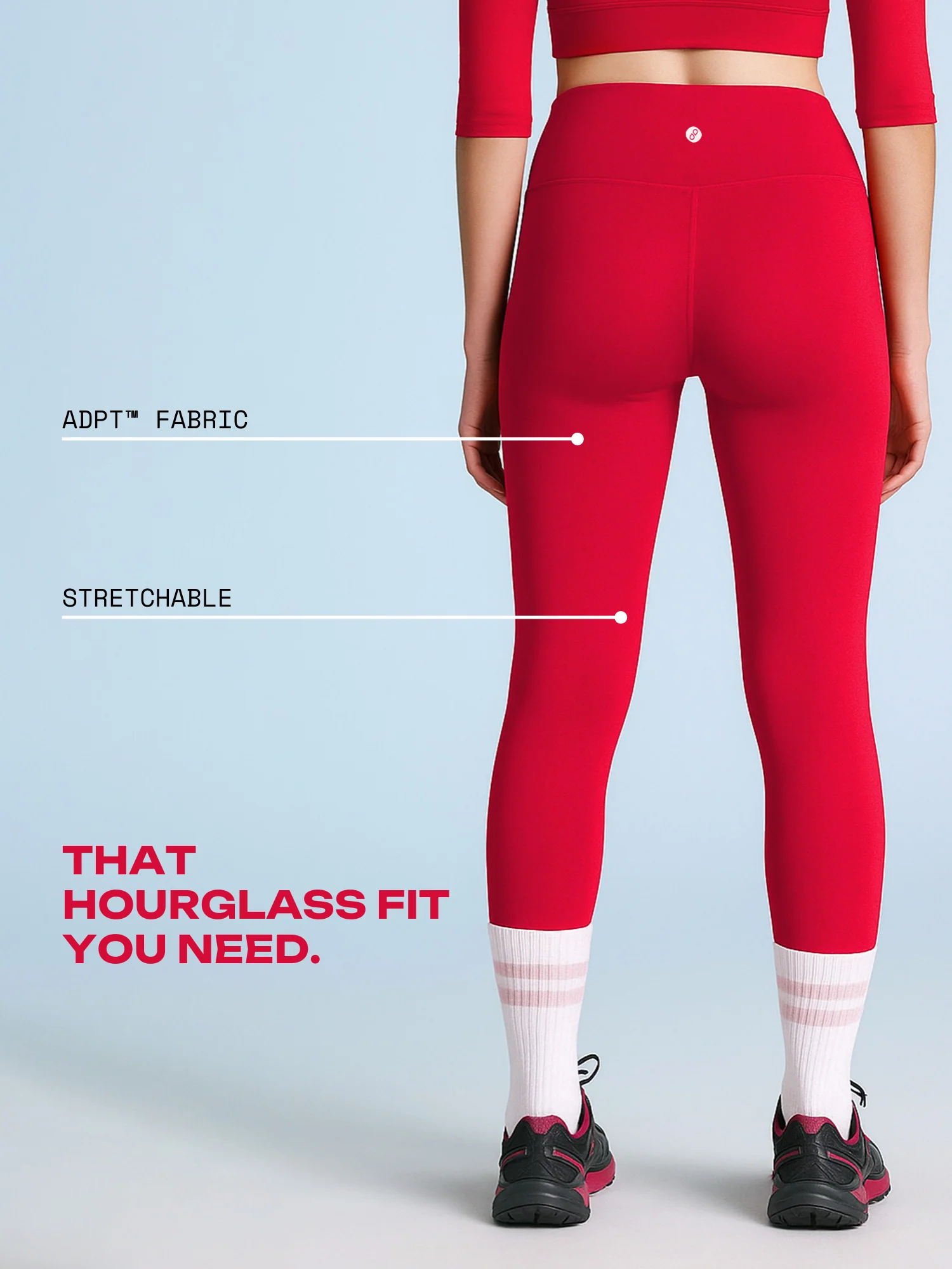 Red Hourglass Snug Leggings - Image 3