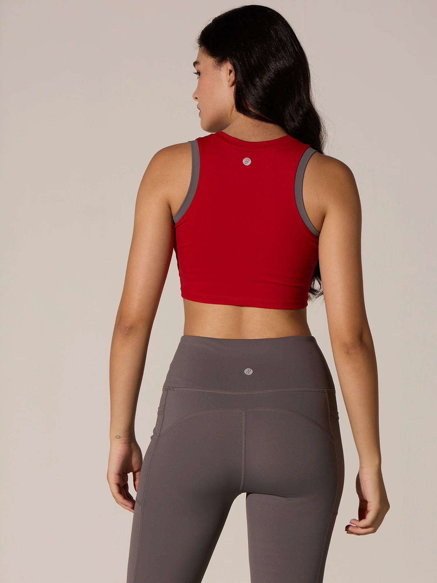Red In-Vest Sports Bra - Image 2