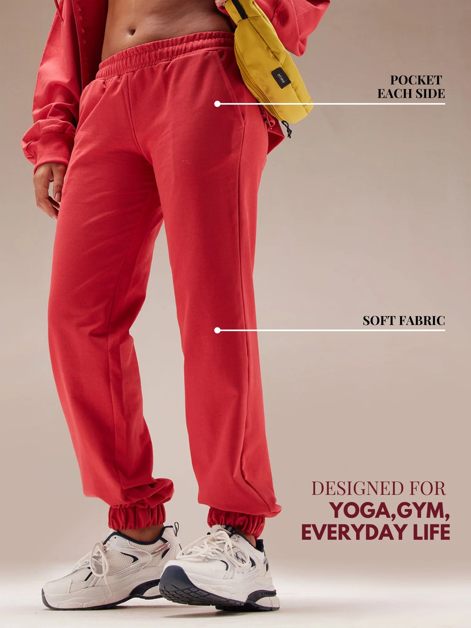 Red Kickback Joggers - Image 7