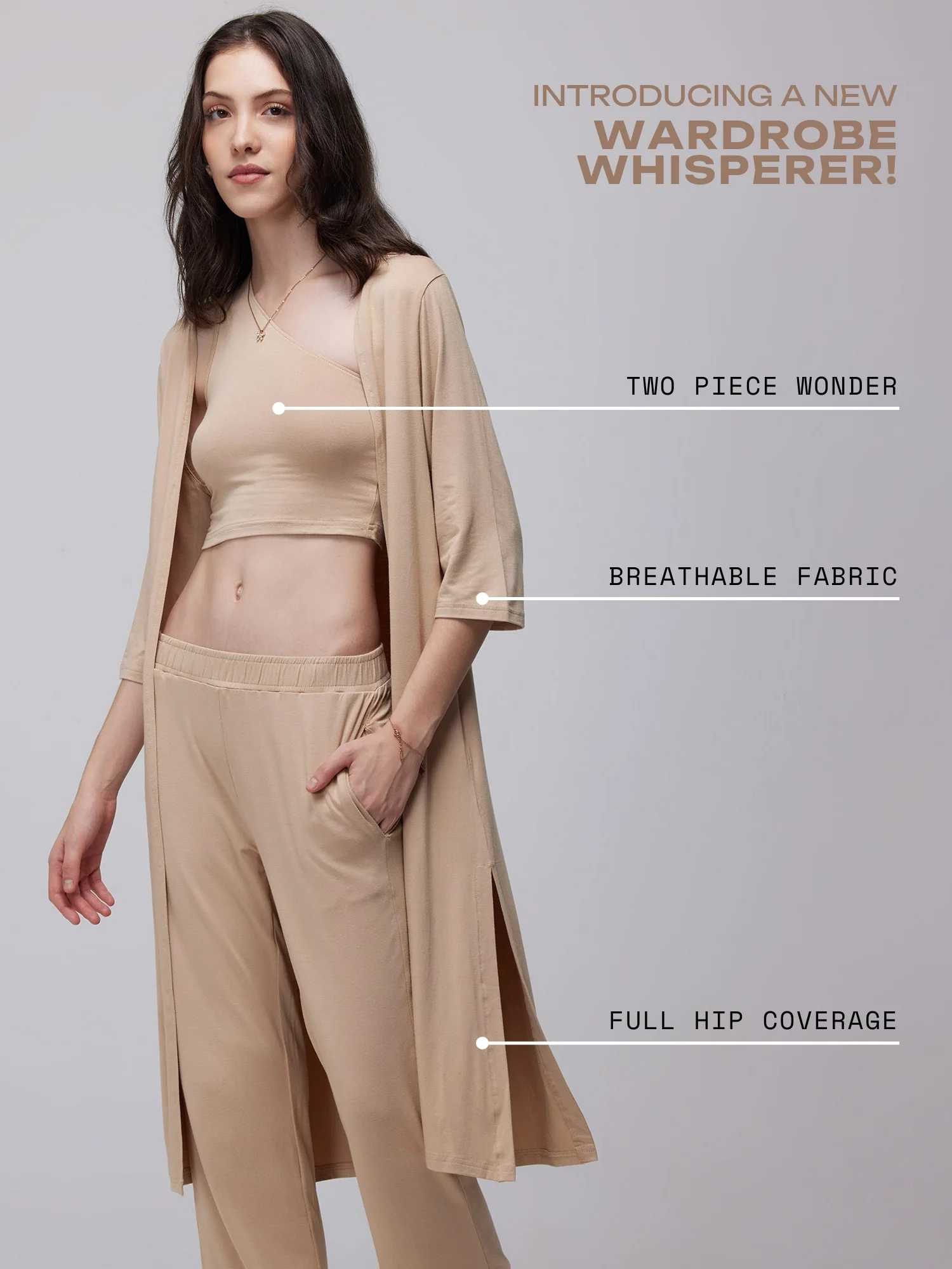 Sand Airy Two-Piece Top - Image 4