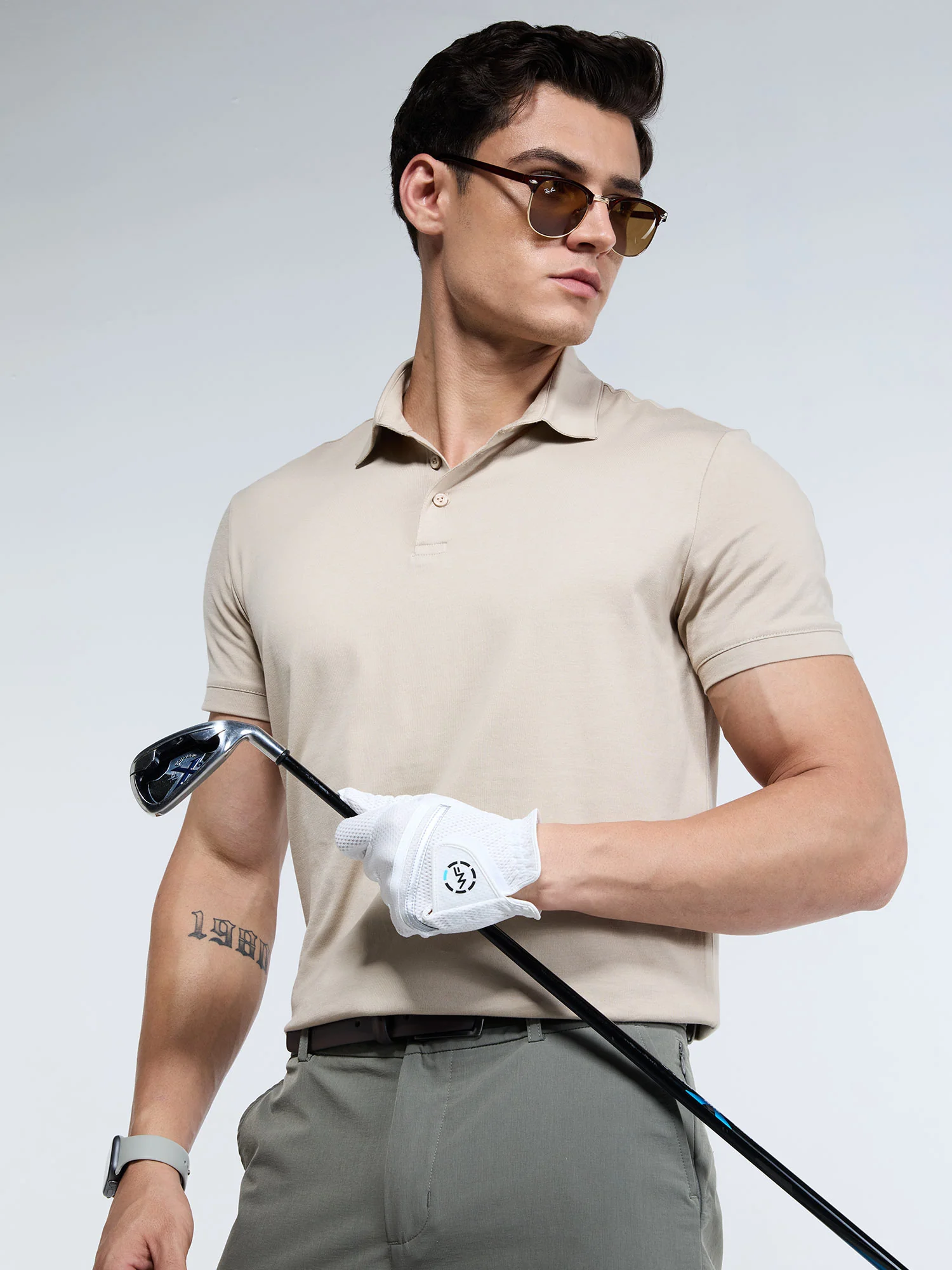 Sand Supima Polo T-Shirt - Regular Fit - Image 10