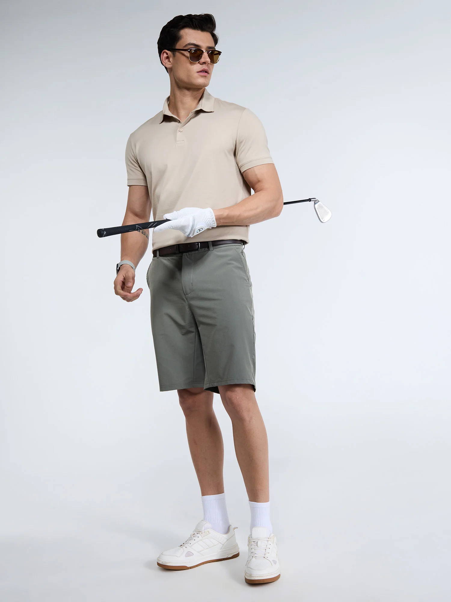 Sand Supima Polo T-Shirt - Regular Fit - Image 2