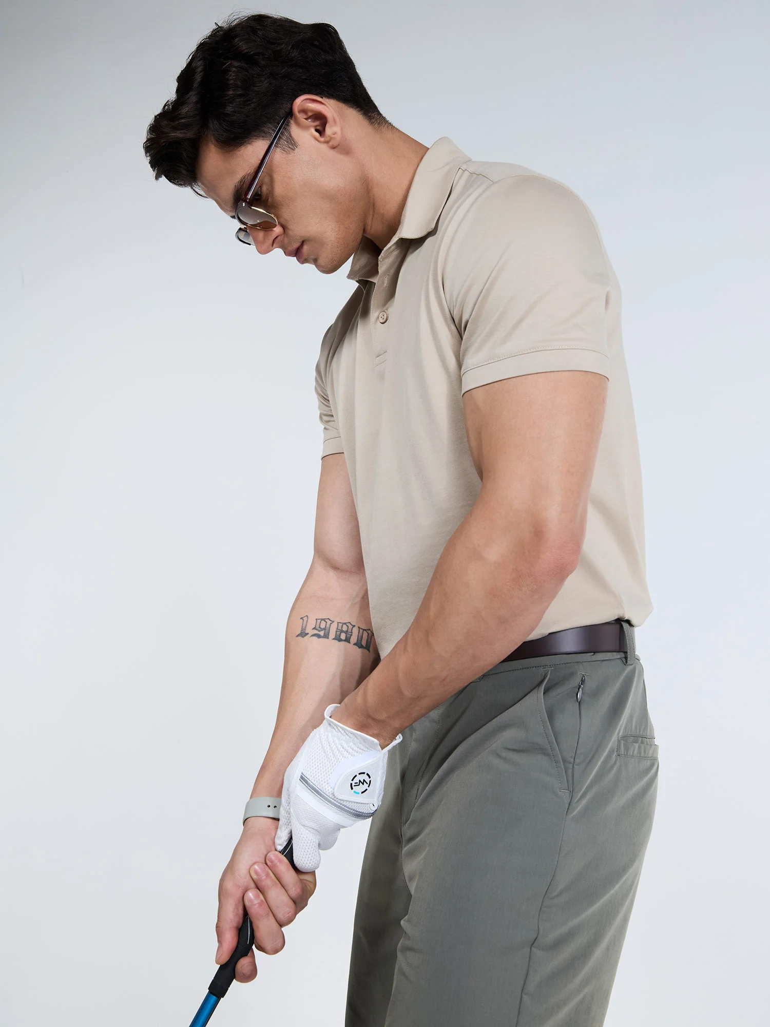 Sand Supima Polo T-Shirt - Regular Fit - Image 9