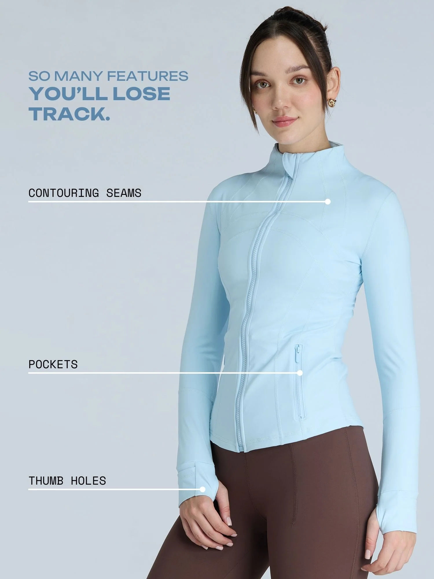 Sky Blue Contour Jacket - Image 3