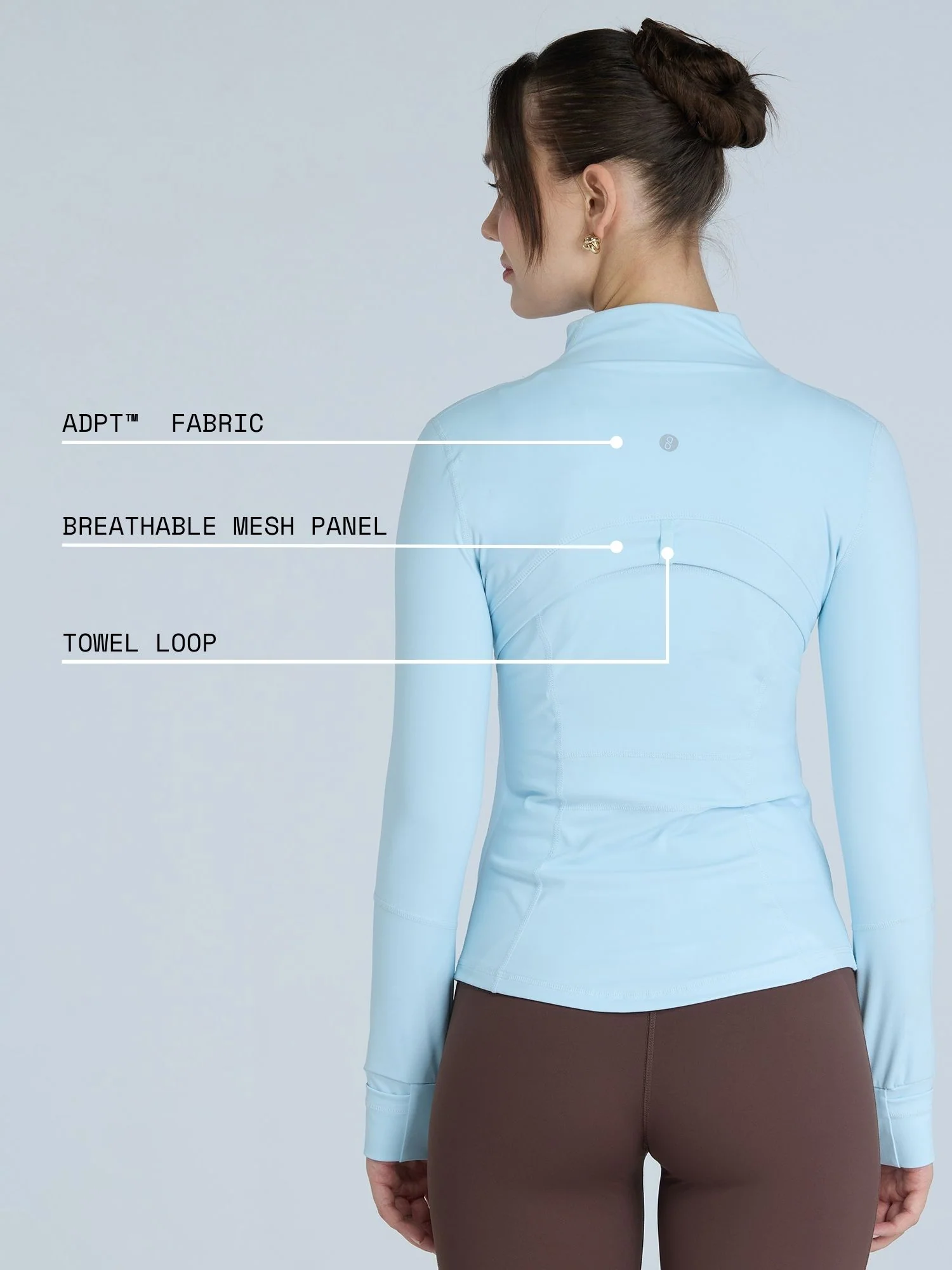 Sky Blue Contour Jacket - Image 4