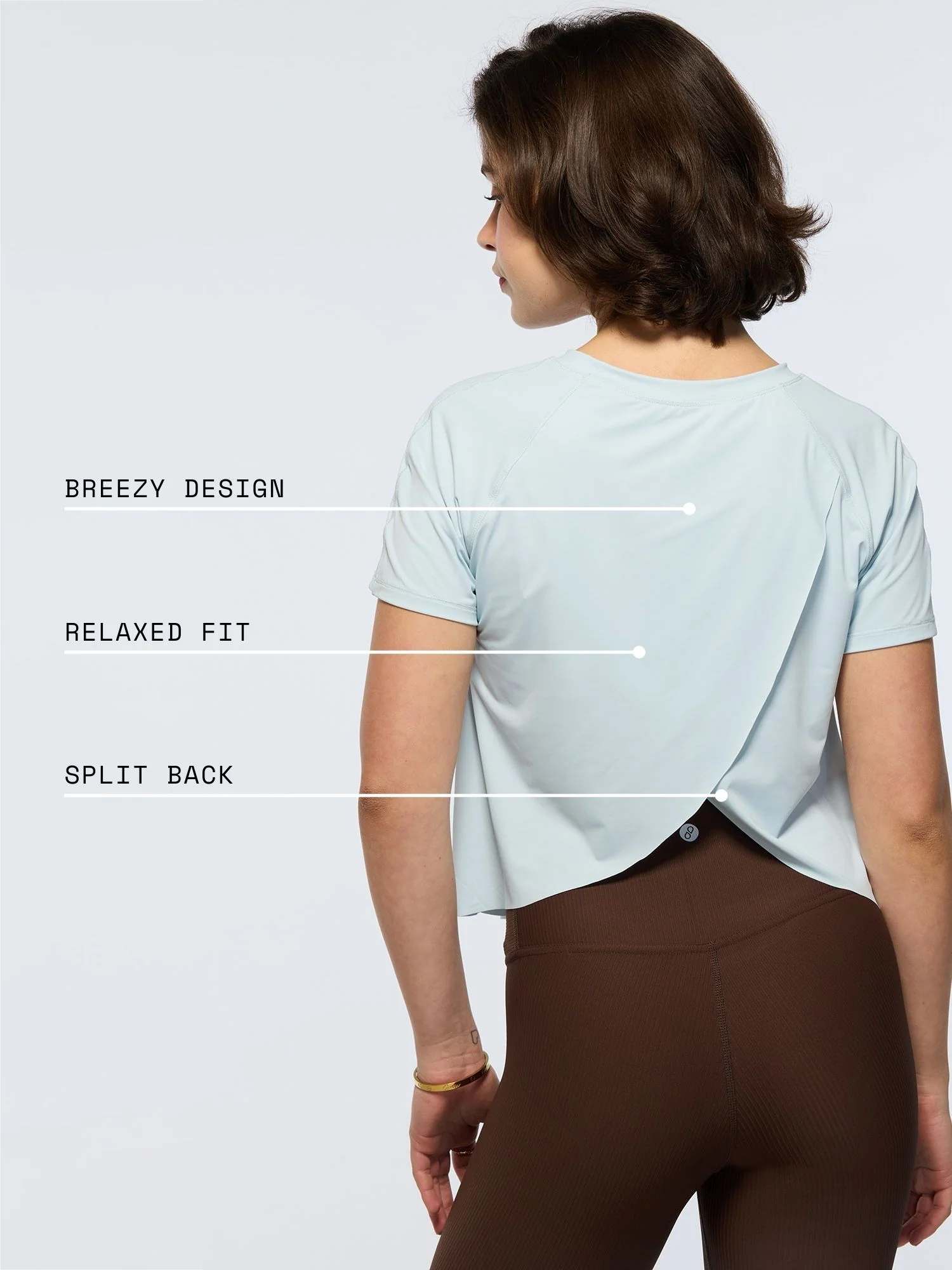 Sky Blue Overlap Tee - Image 4