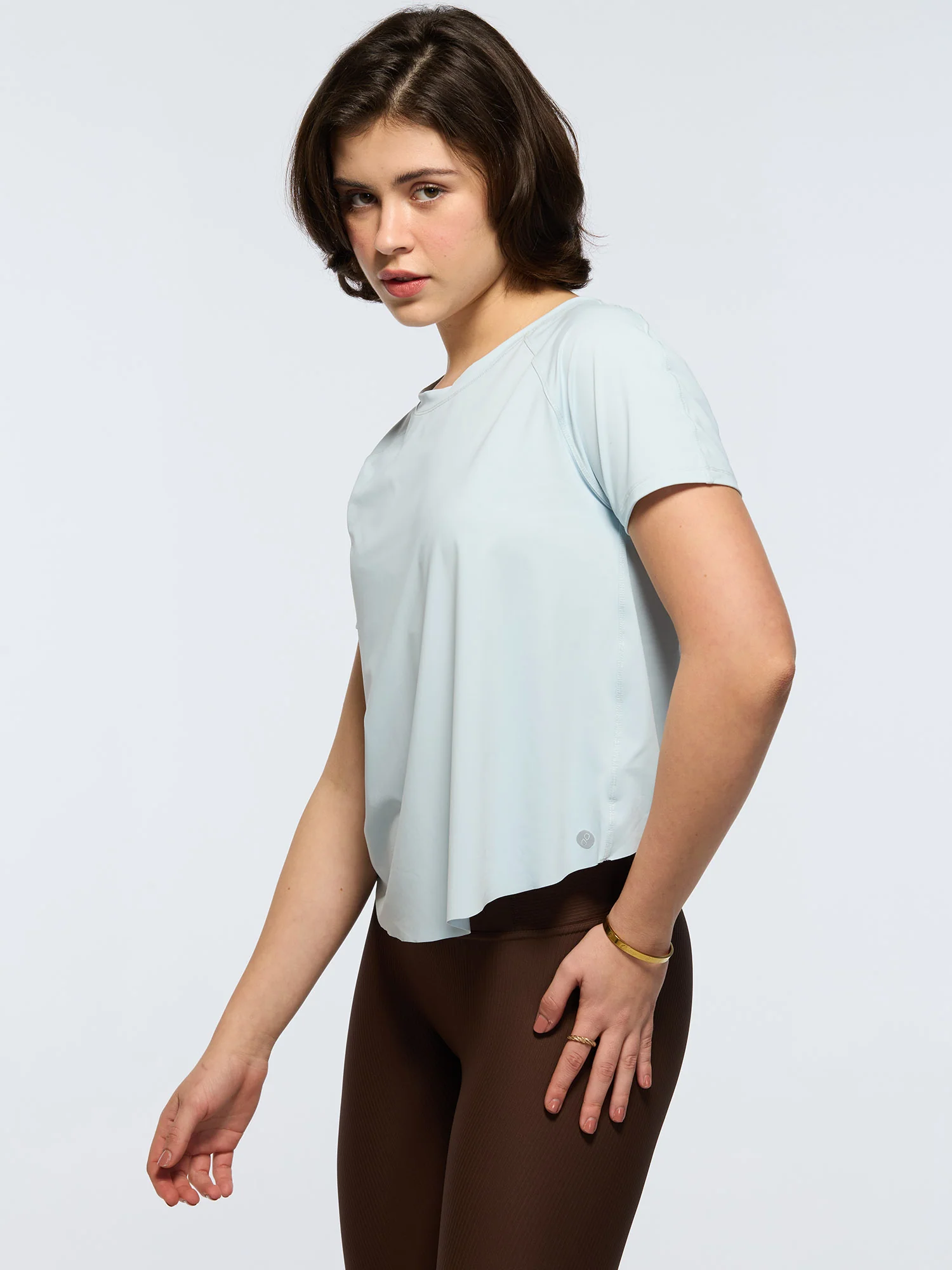 Sky Blue Overlap Tee - Image 7