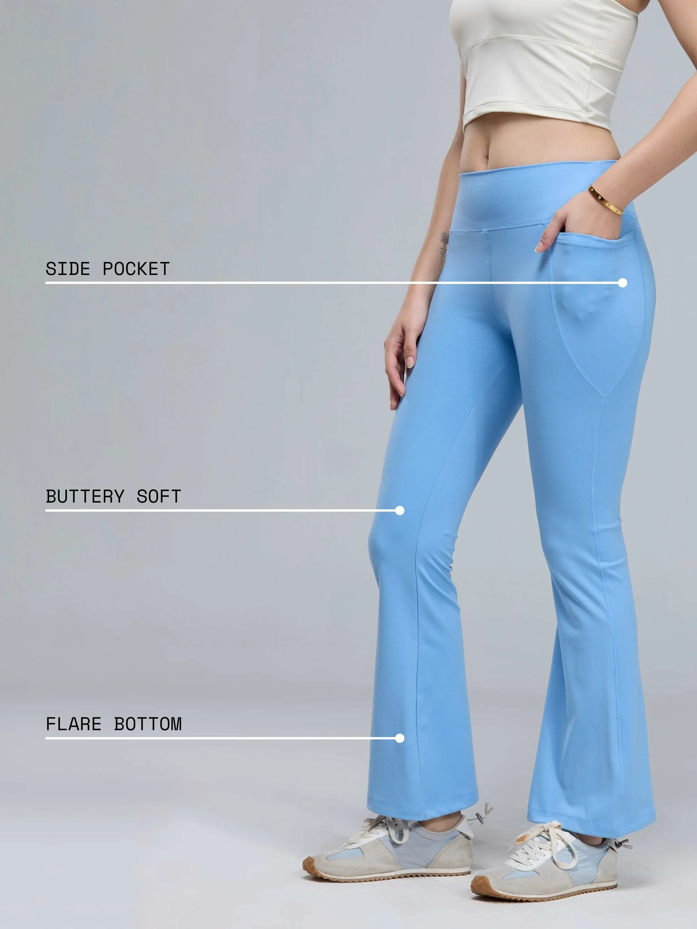 Sky Blue Sculpt Leggings - Image 4