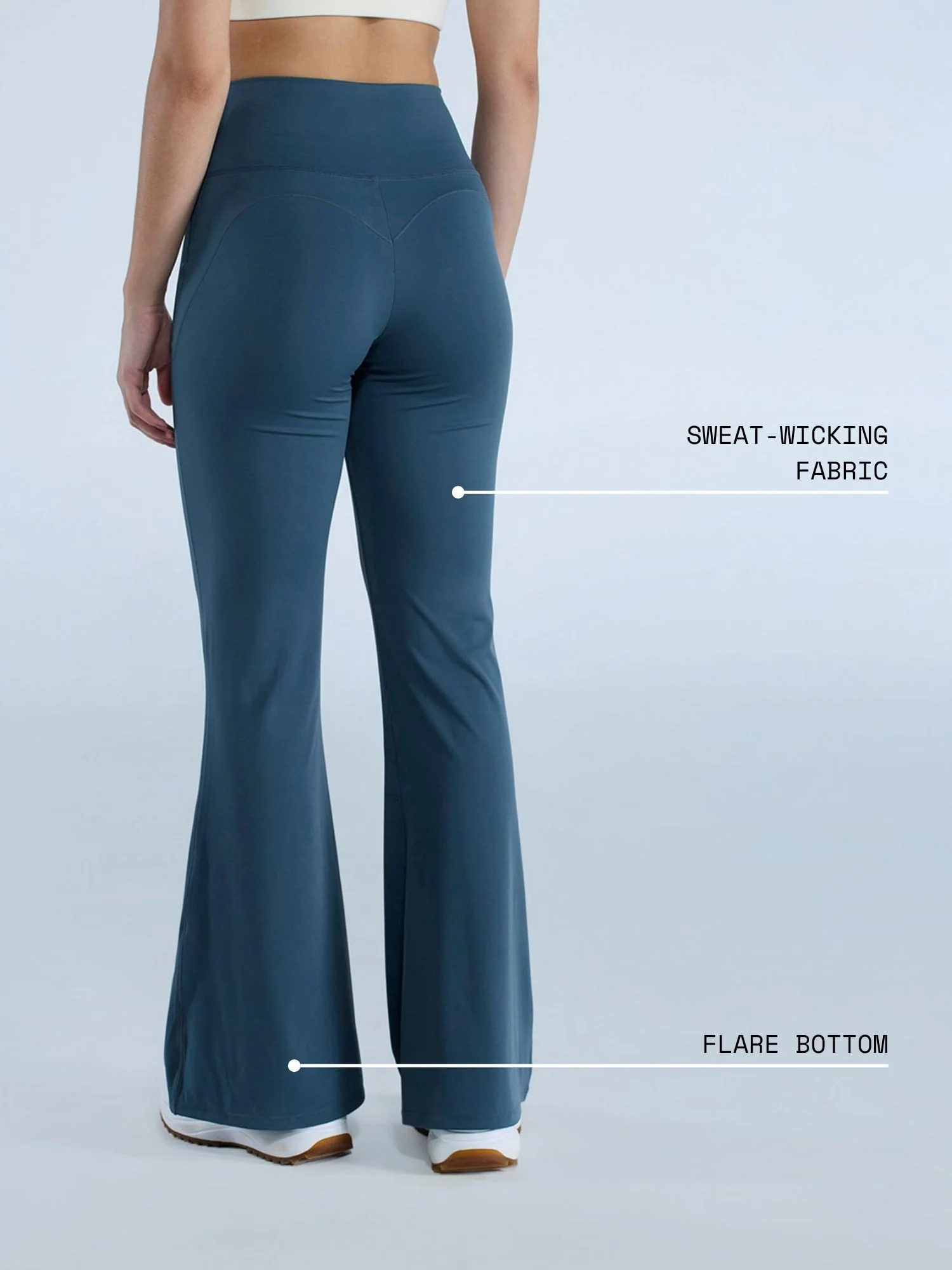 Slate Contour Flared Leggings - Image 4