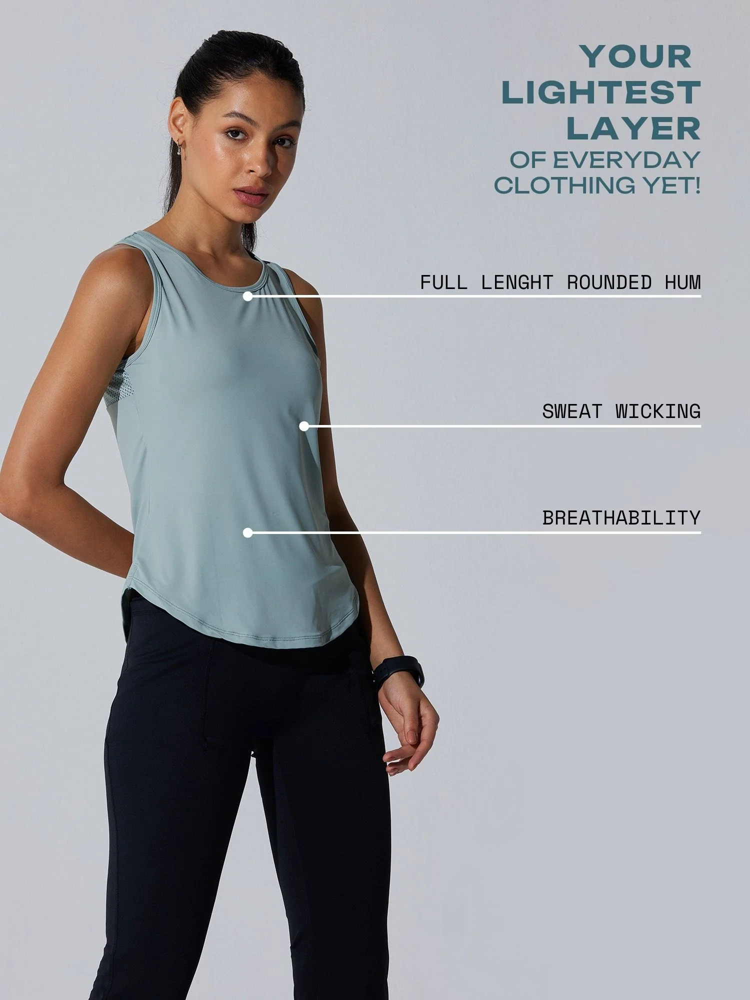 Slate Evolve Air Fit Tank - Image 3