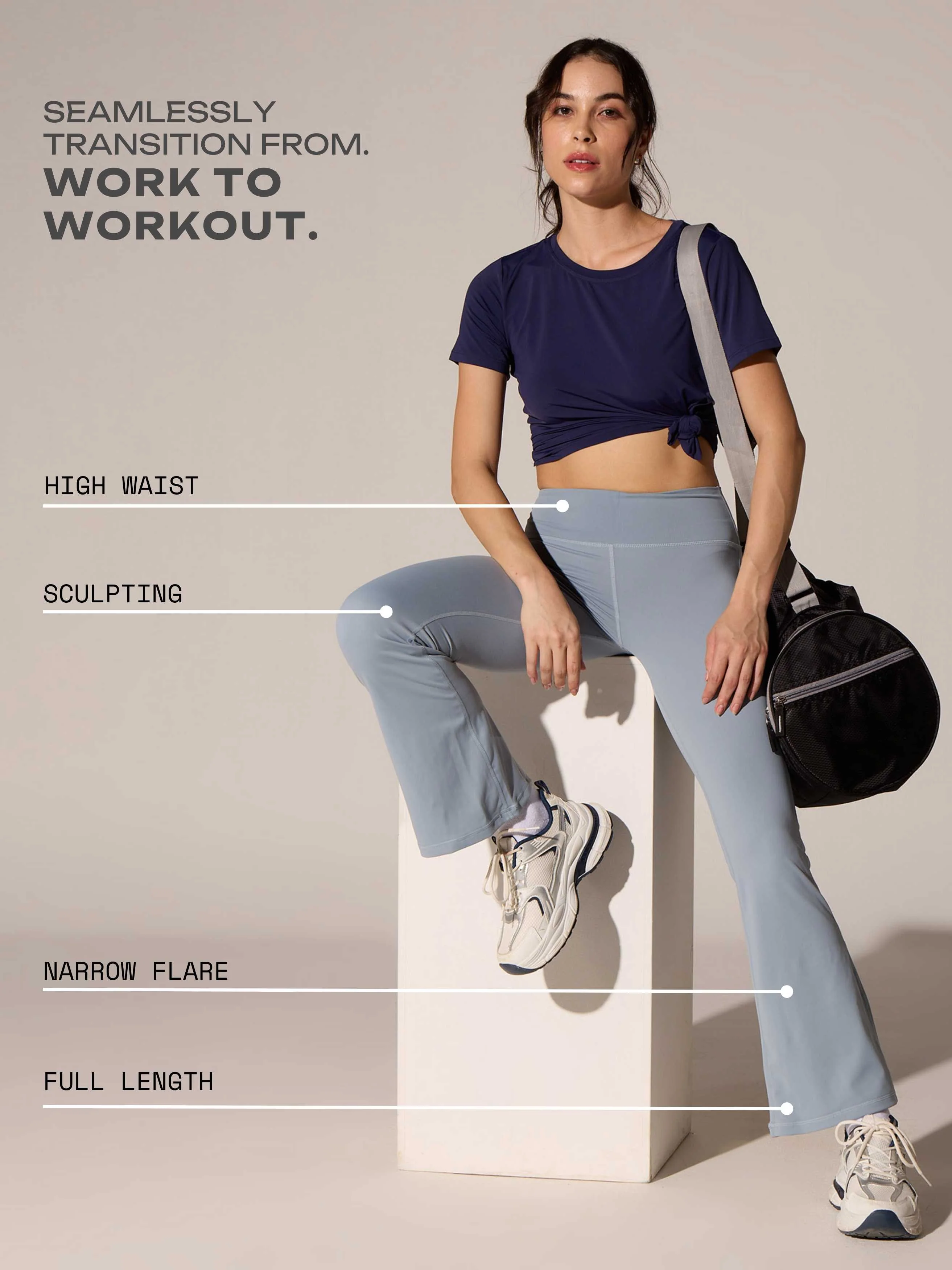 Slate Grip-It Flare Pants - Image 7