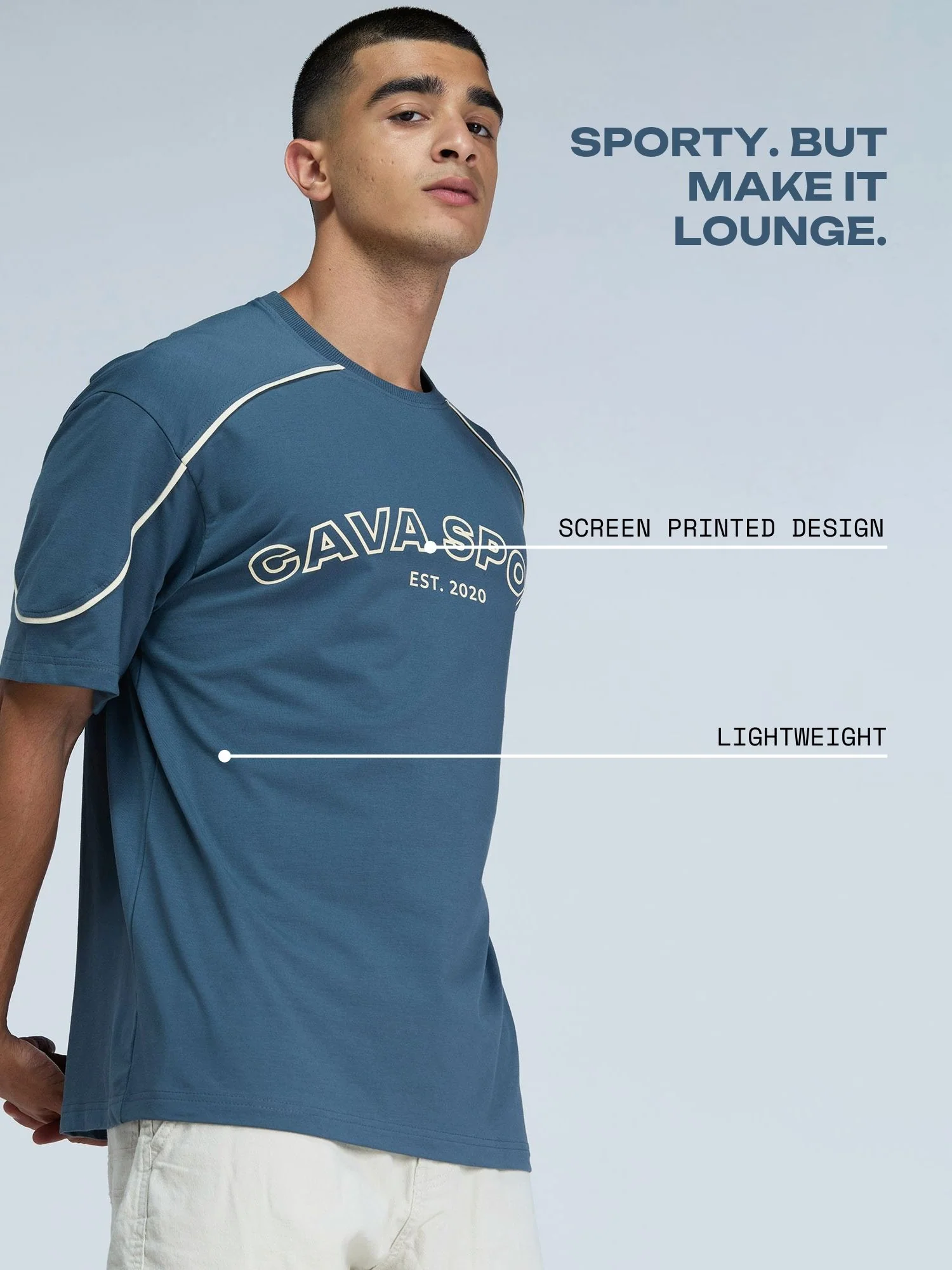 Steel Blue Cava Oversized Jersey - Image 3
