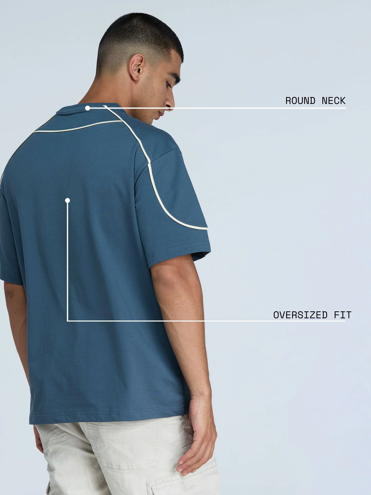 Steel Blue Cava Oversized Jersey - Image 4