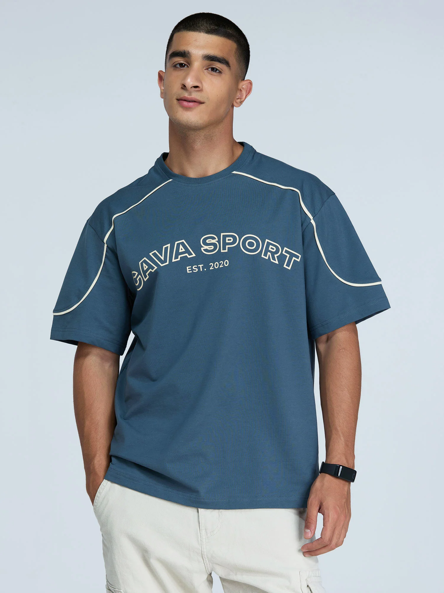 Steel Blue Cava Oversized Jersey - Image 5