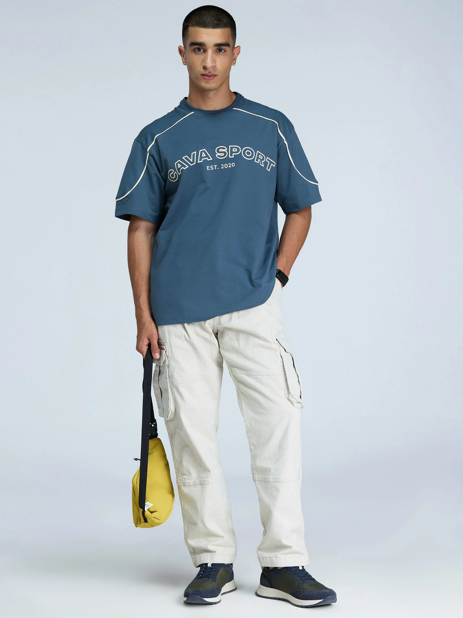 Steel Blue Cava Oversized Jersey - Image 9