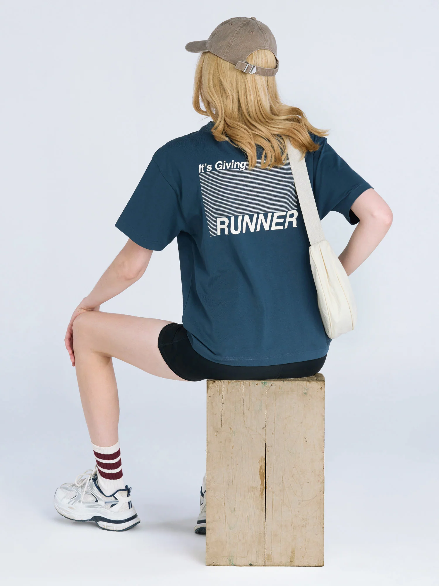 Steel Blue Graphic Oversized Tee - Women - Image 5