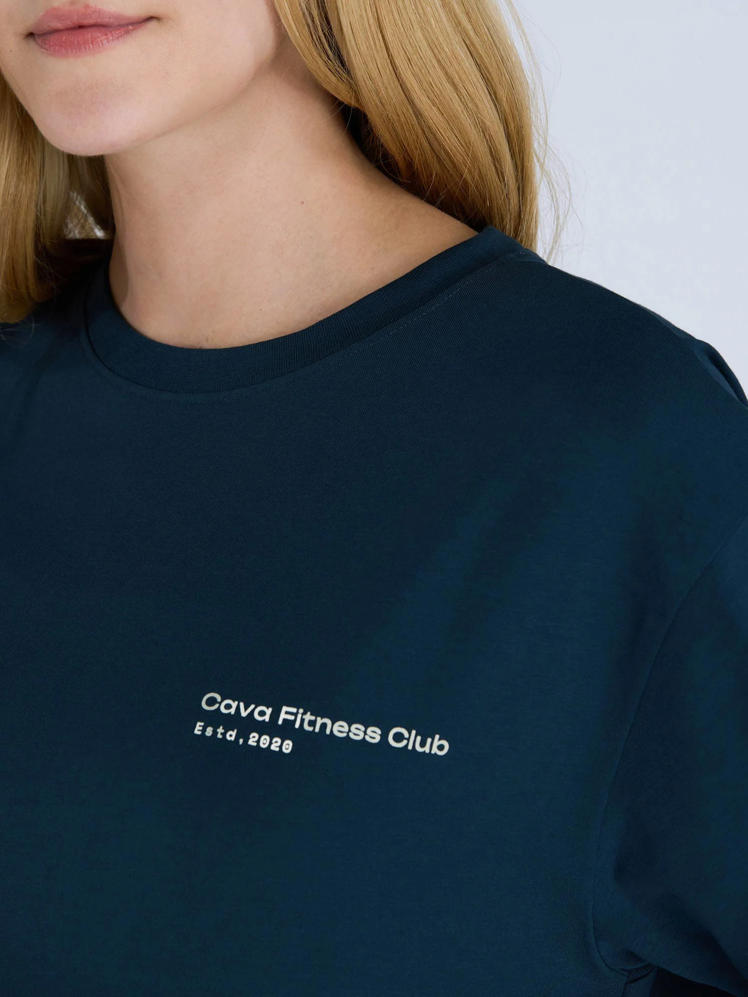 Steel Blue Graphic Oversized Tee - Women - Image 8