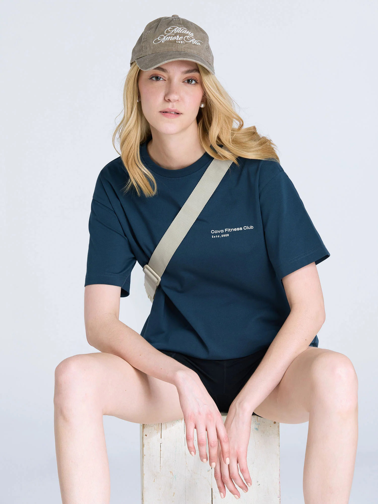 Steel Blue Graphic Oversized Tee - Women - Image 9