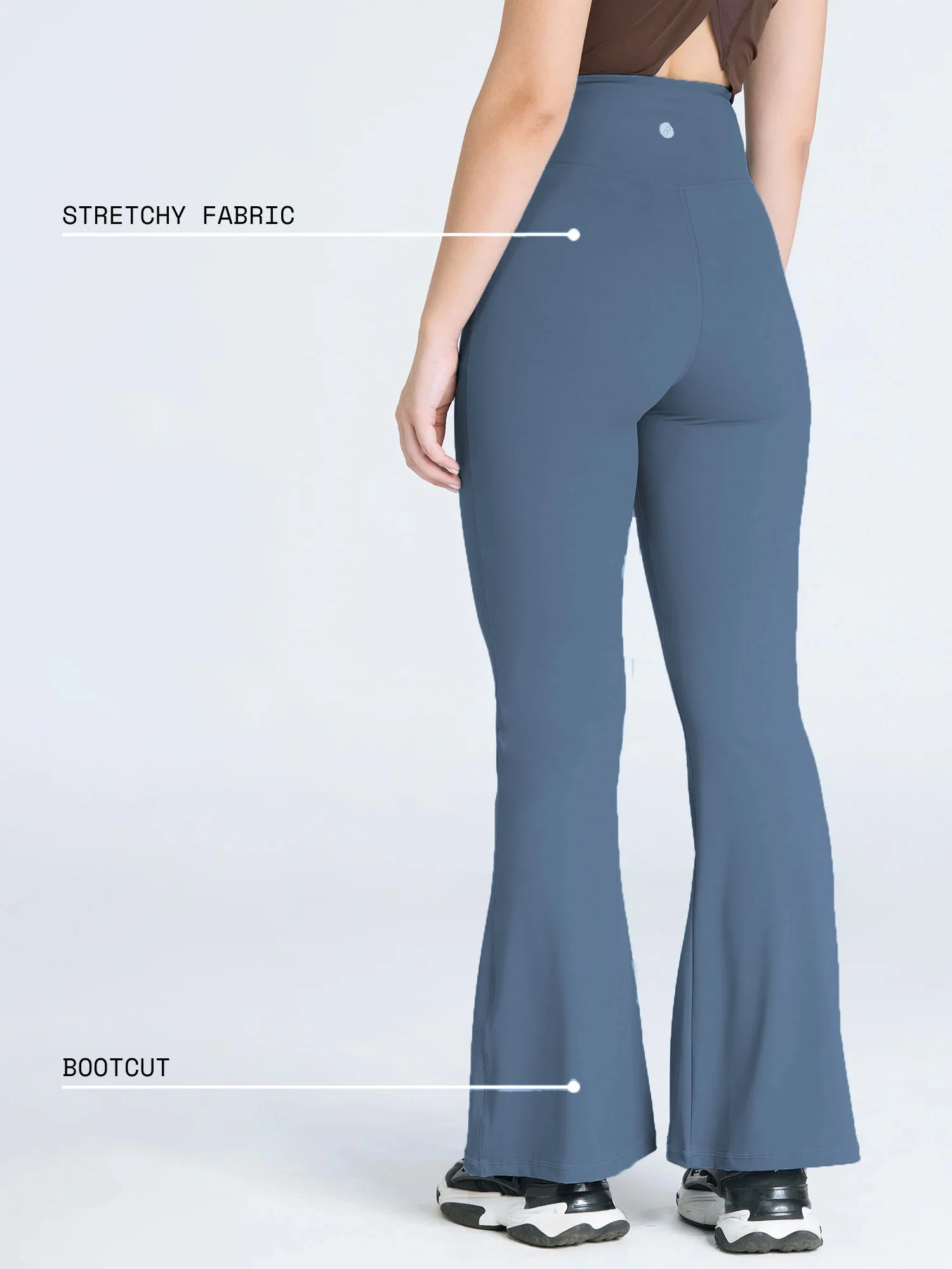 Steel Blue  Hourglass Flared Leggings - Image 13