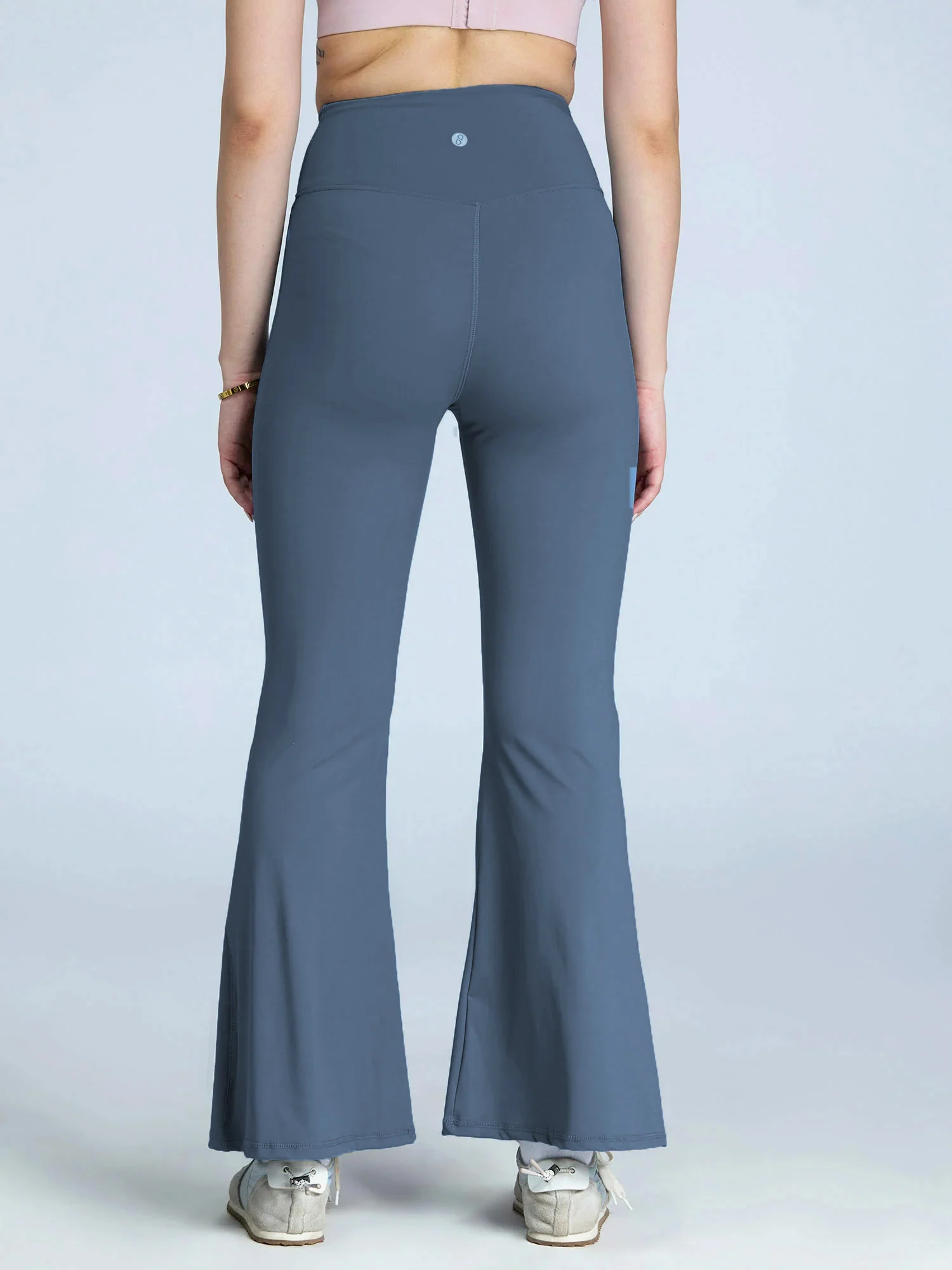 Steel Blue  Hourglass Flared Leggings - Image 7