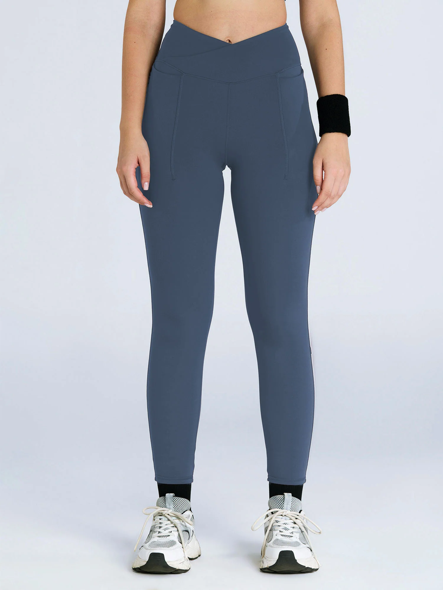 Steel Blue Hourglass Snug Leggings - Image 5