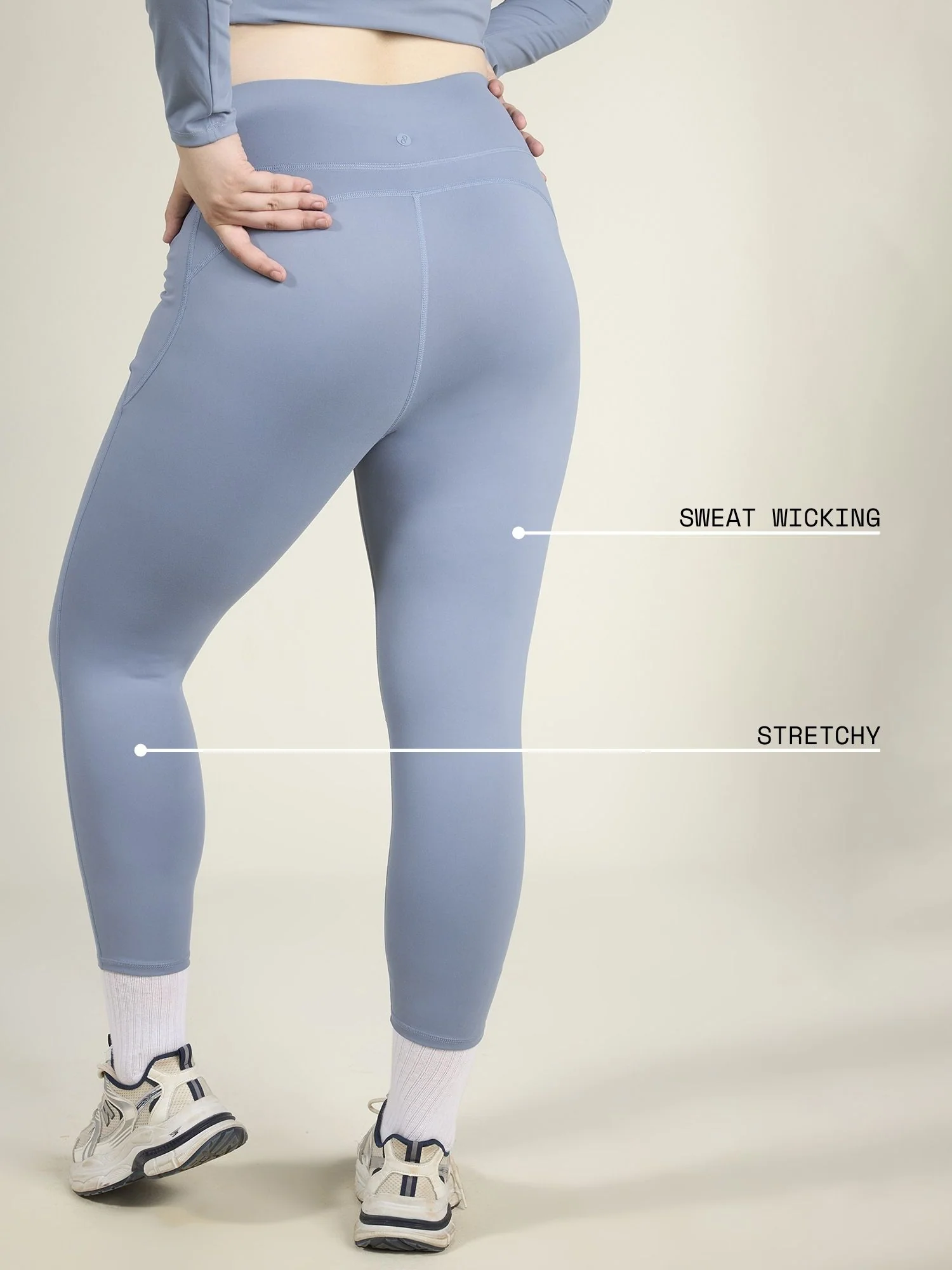 Storm Blue Sculpt Core Leggings - Image 4