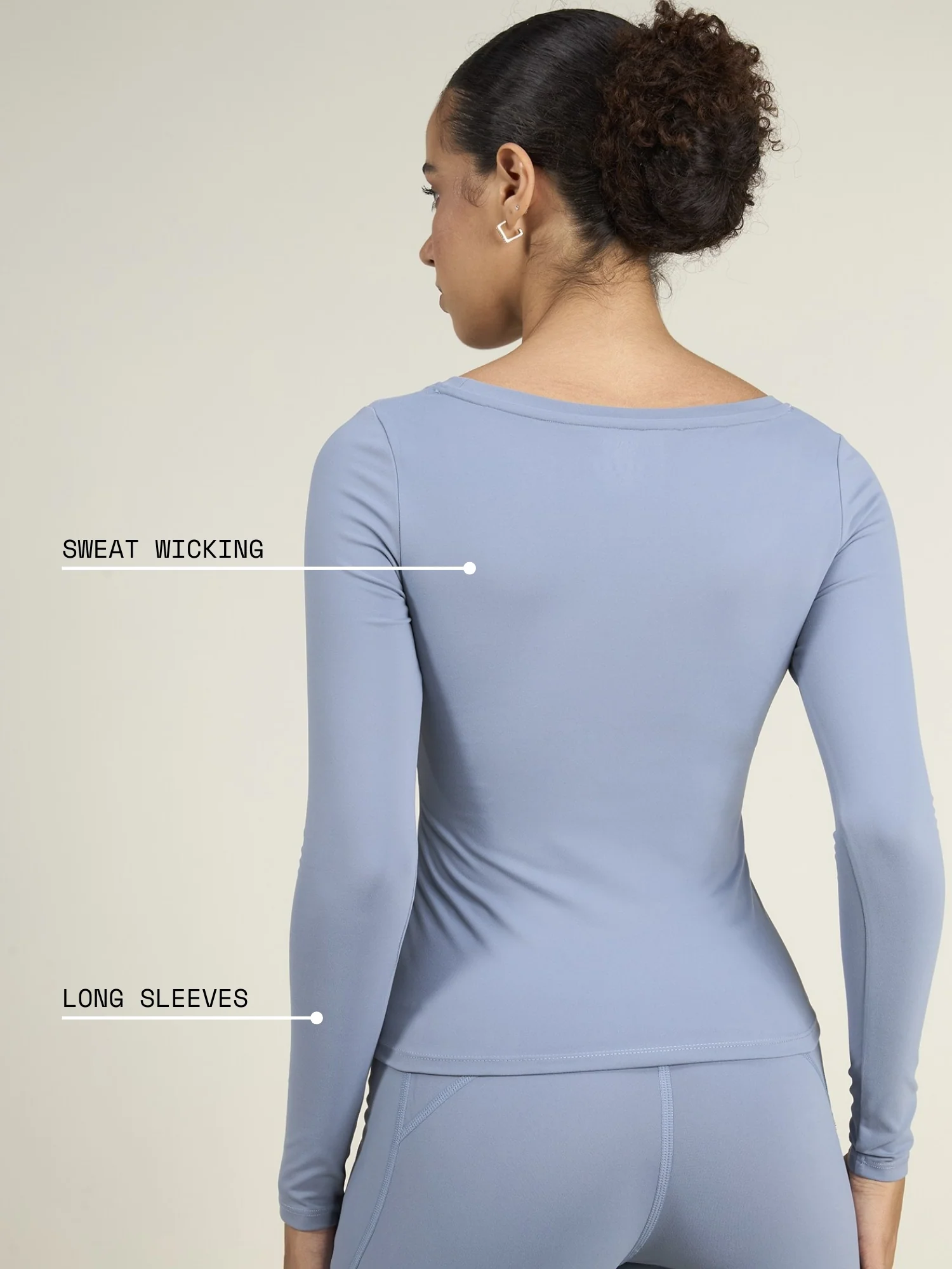 Storm Blue Sculpt Scoop Top - Image 4