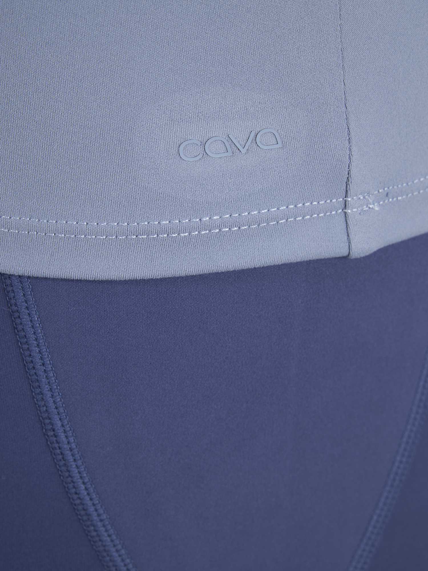 Storm Blue Sculpt V-Neck Top - Image 7