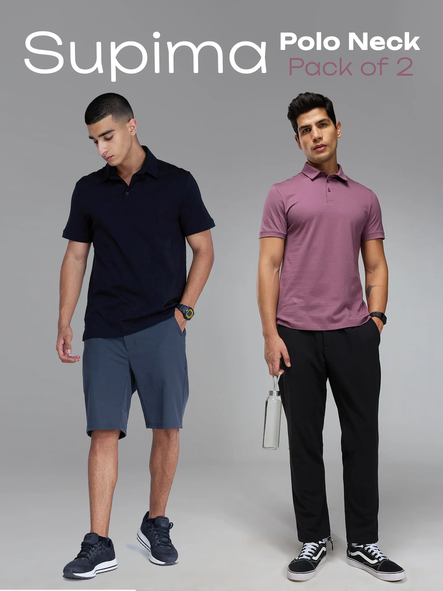 Supima Polo T-shirts  - Pack of 2 - Image 2