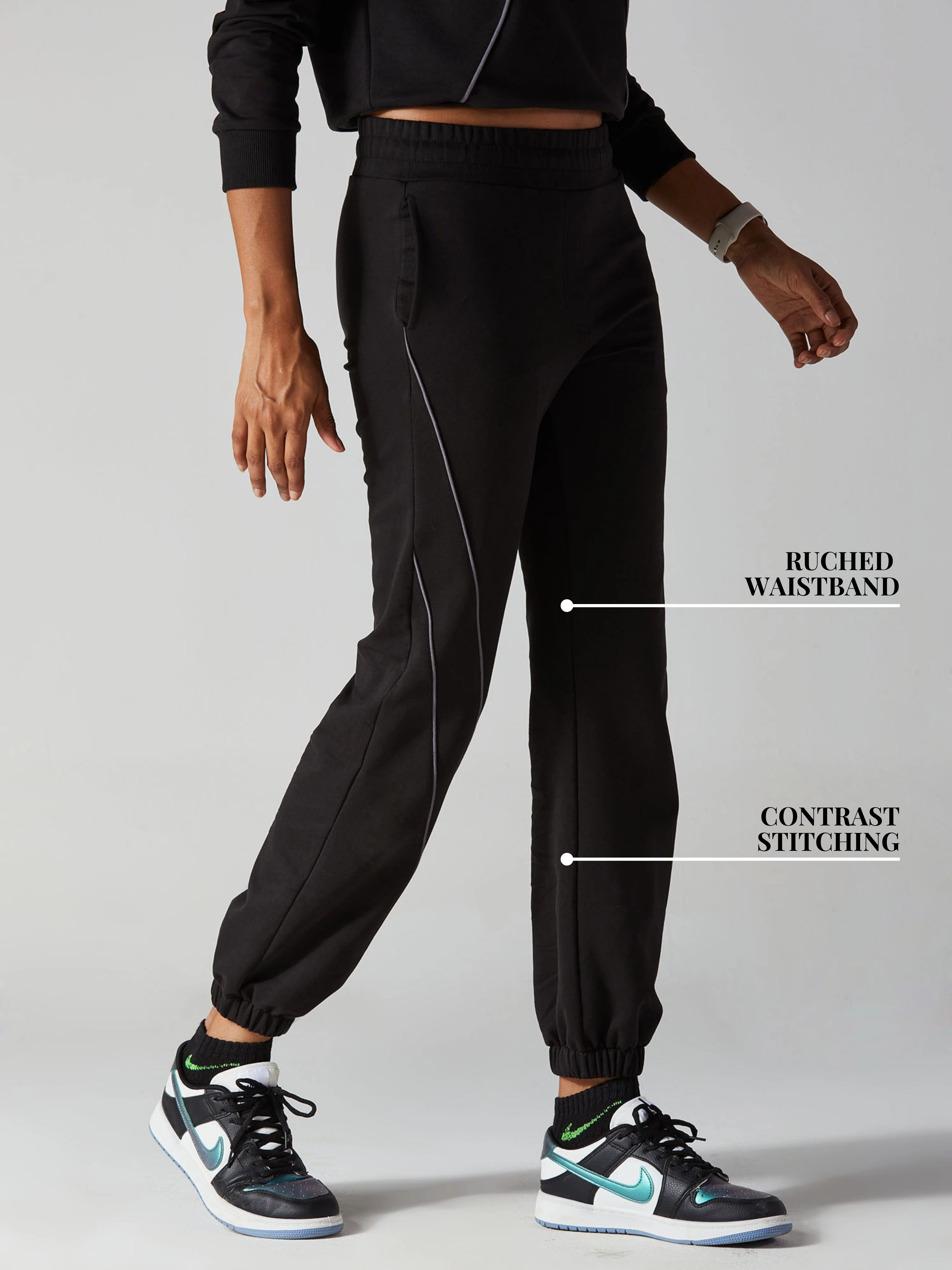 Black urban joggers - Image 4