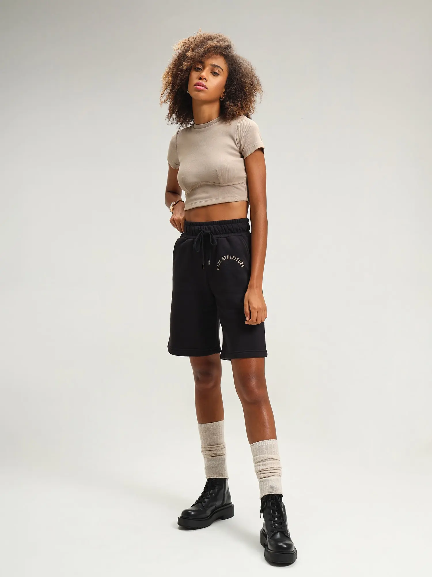 Vienna Mocha Snug Crop Top - Image 4