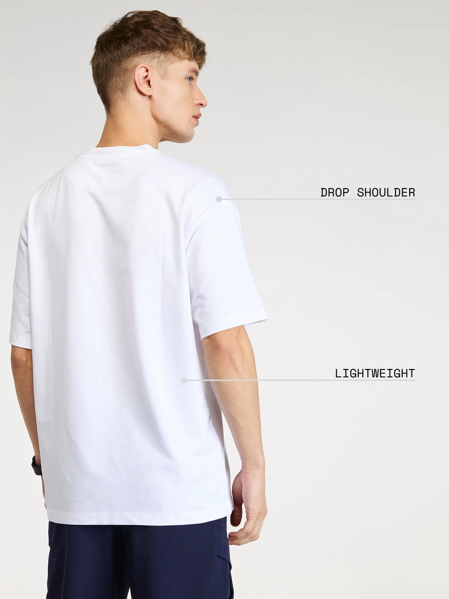 White Certified Hoopers Oversized Printed Tee - Men - Image 4