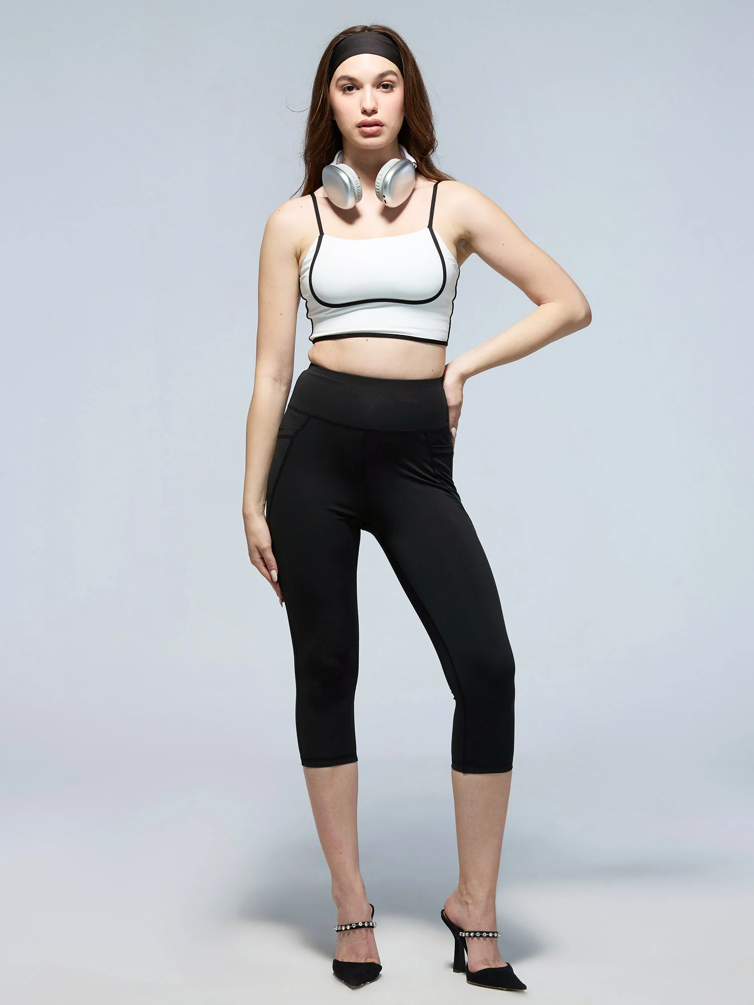 White Contrast Trim Top - Image 2