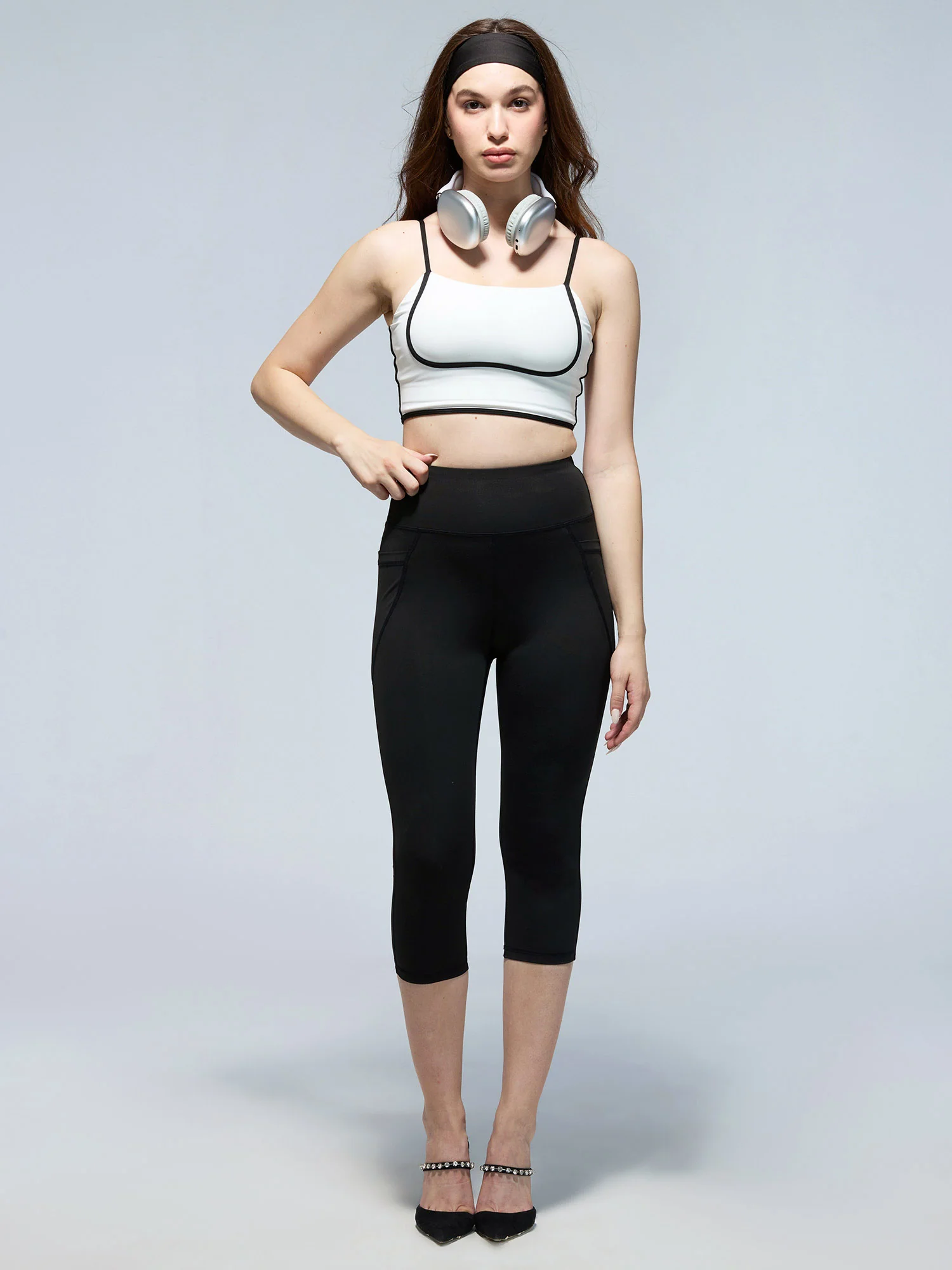 White Contrast Trim Top - Image 9