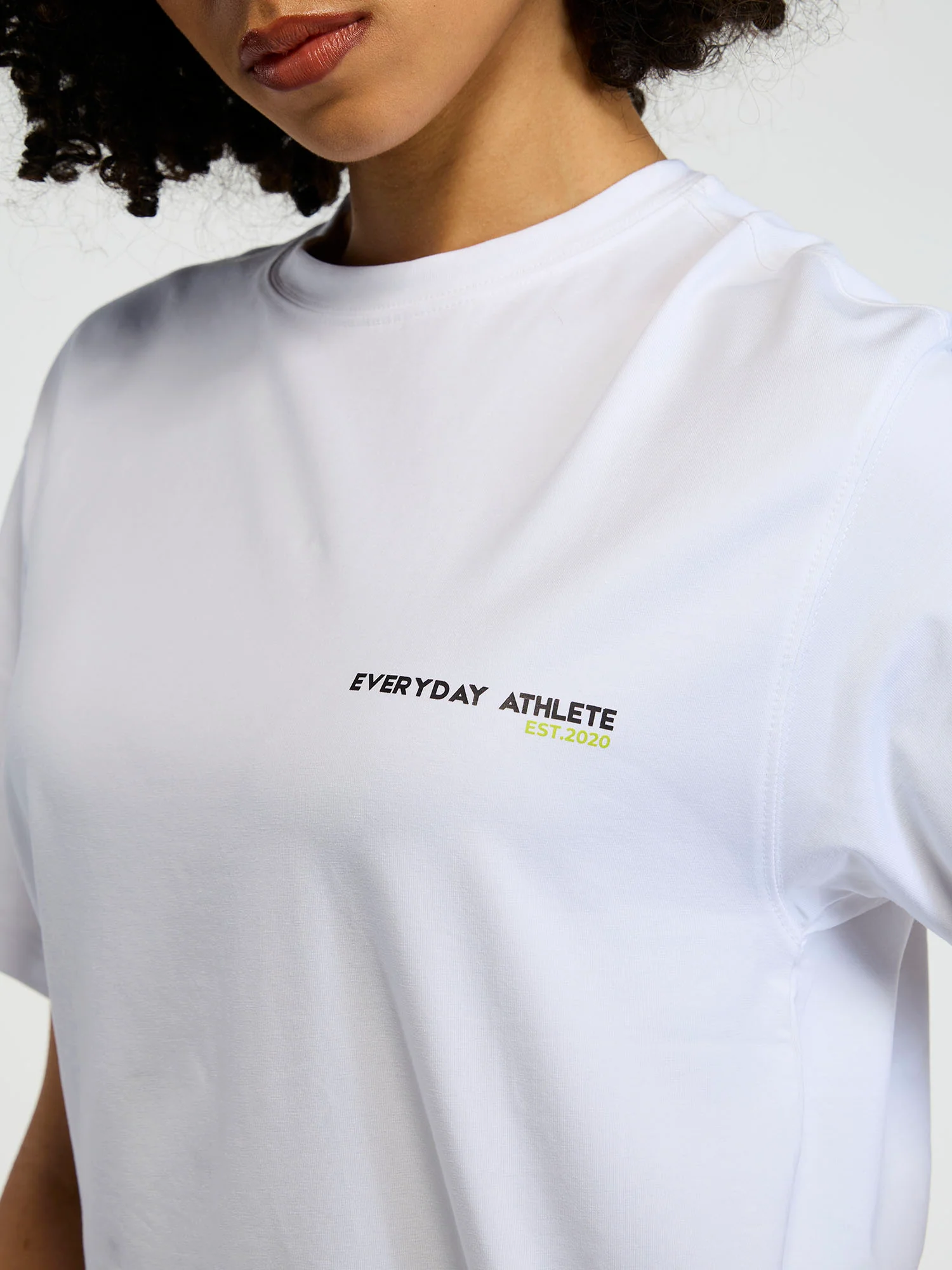 White Courtside Oversized Printed Tee - Women - Image 9