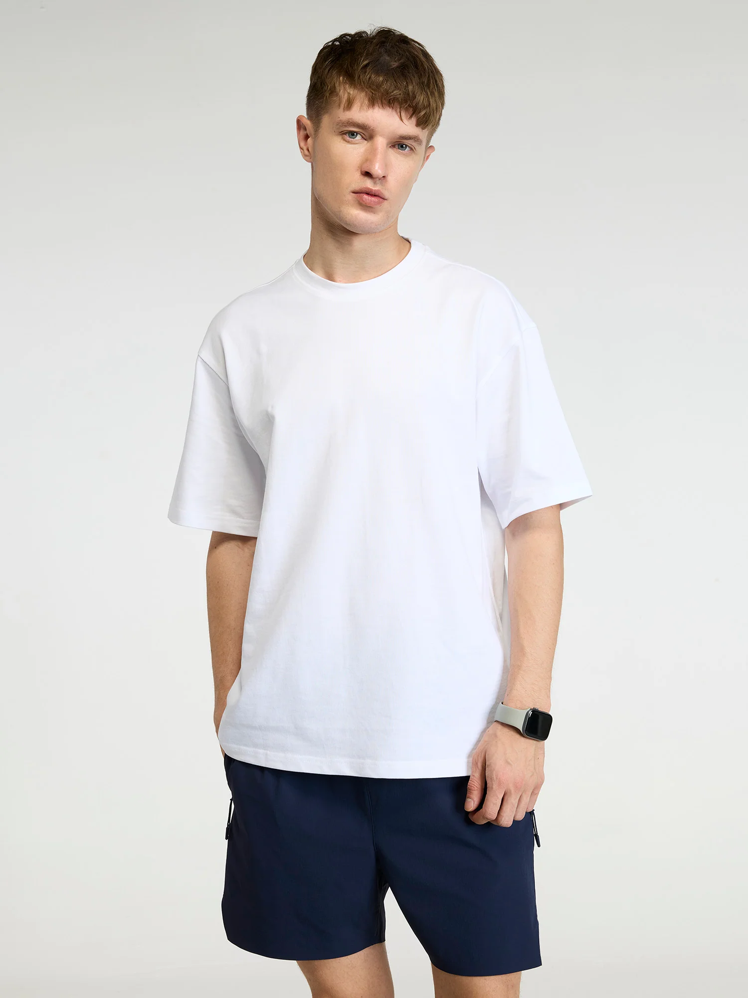 White Pickleball Oversized Printed Tee - Men - Image 5