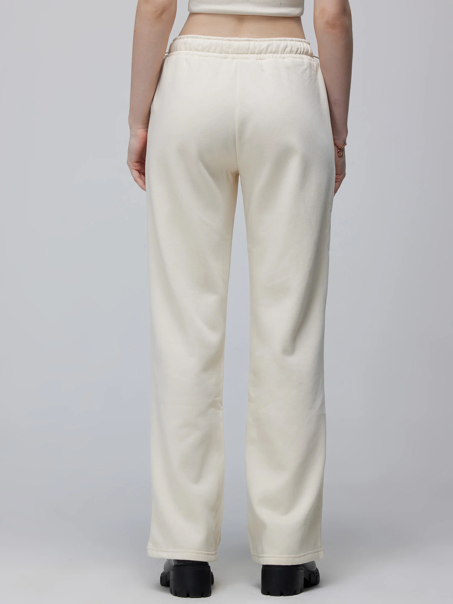 Ivory Relaxed Wide Leg Pants - Image 4