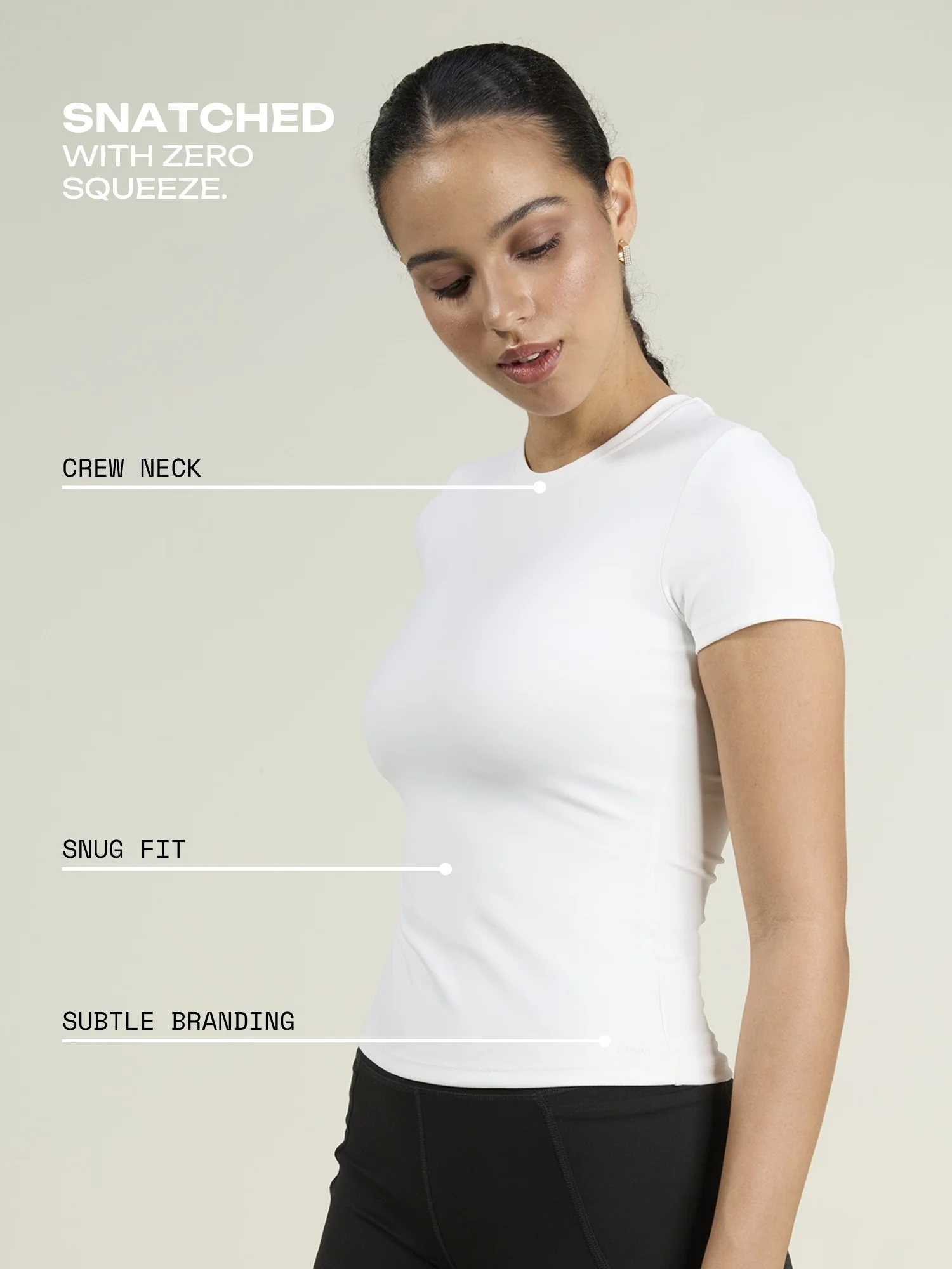 White Sculpt Core Top - Image 3