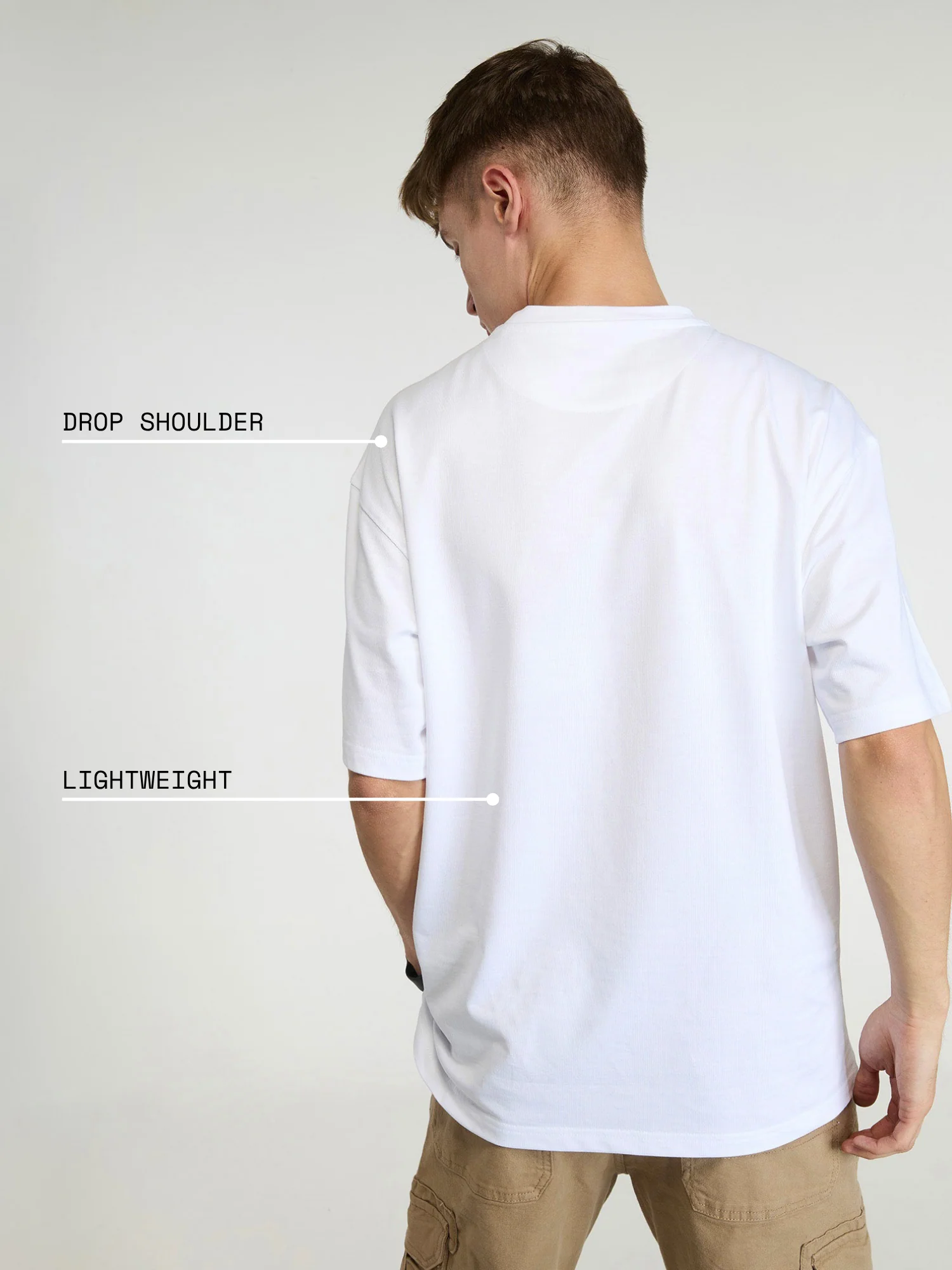 White Tenniscore Oversized Printed Tee - Men - Image 4